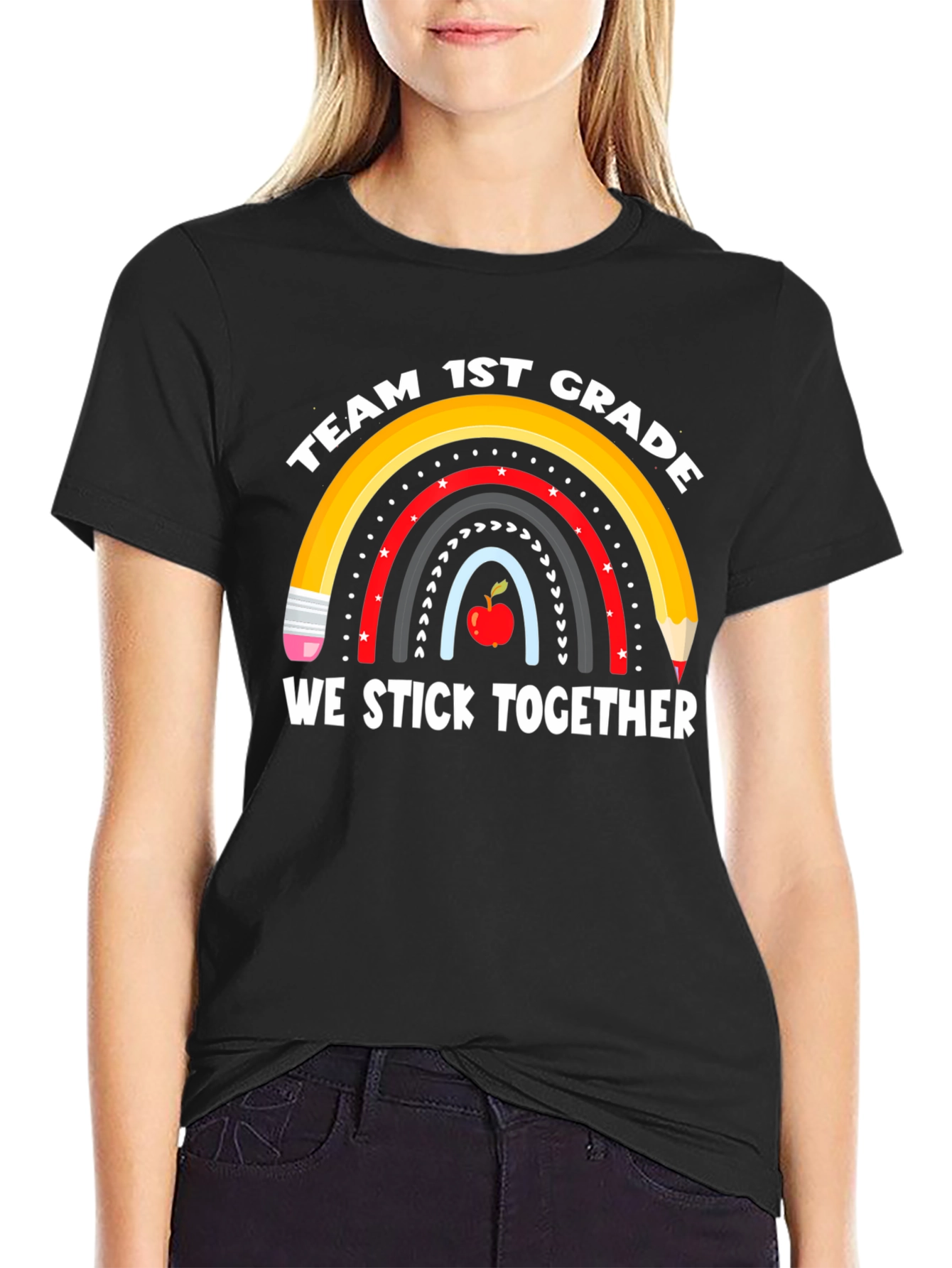 Team 1st Grade Teacher Shirt - We Stick Together