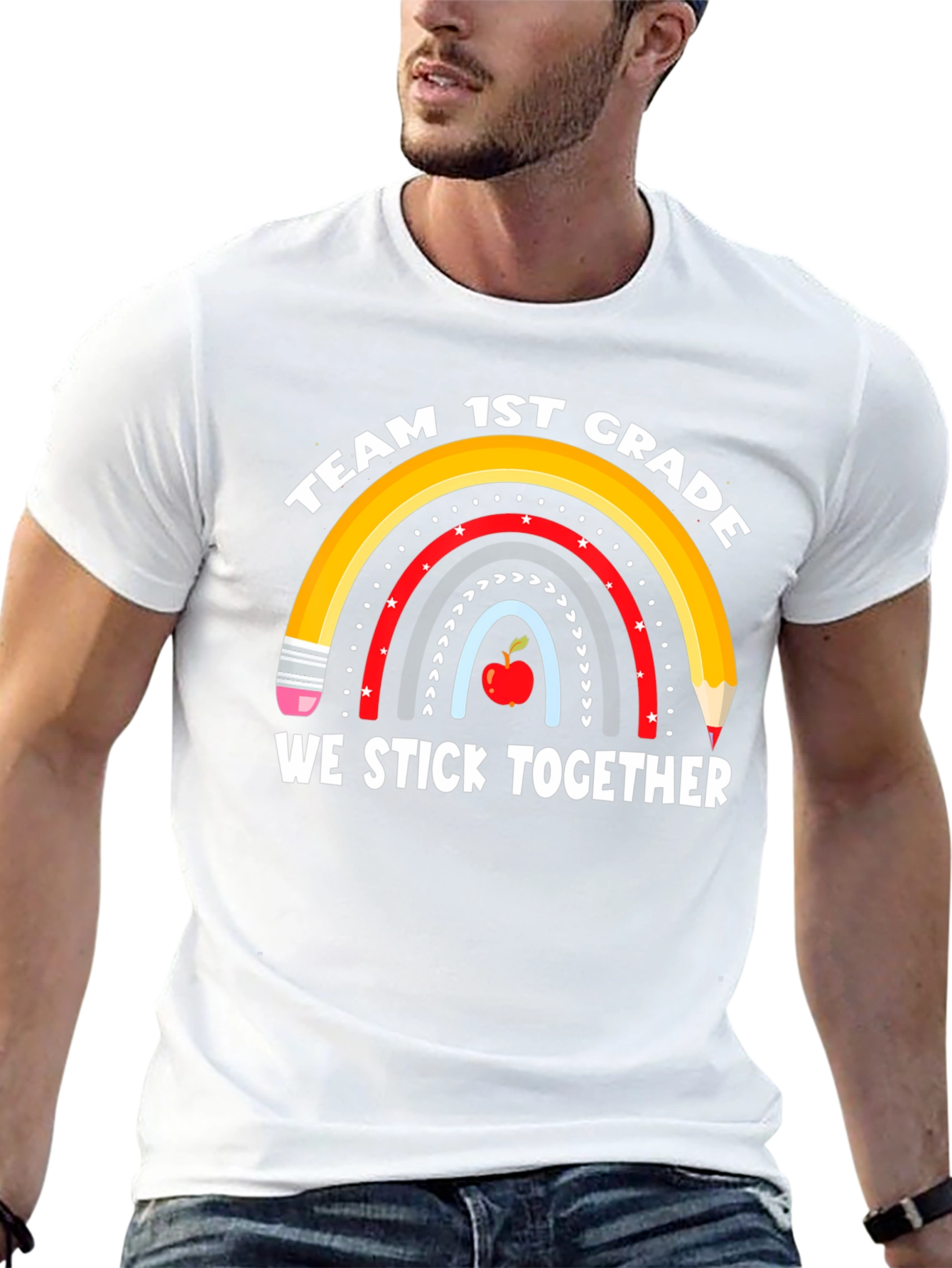 Team 1st Grade Teacher Shirt - We Stick Together