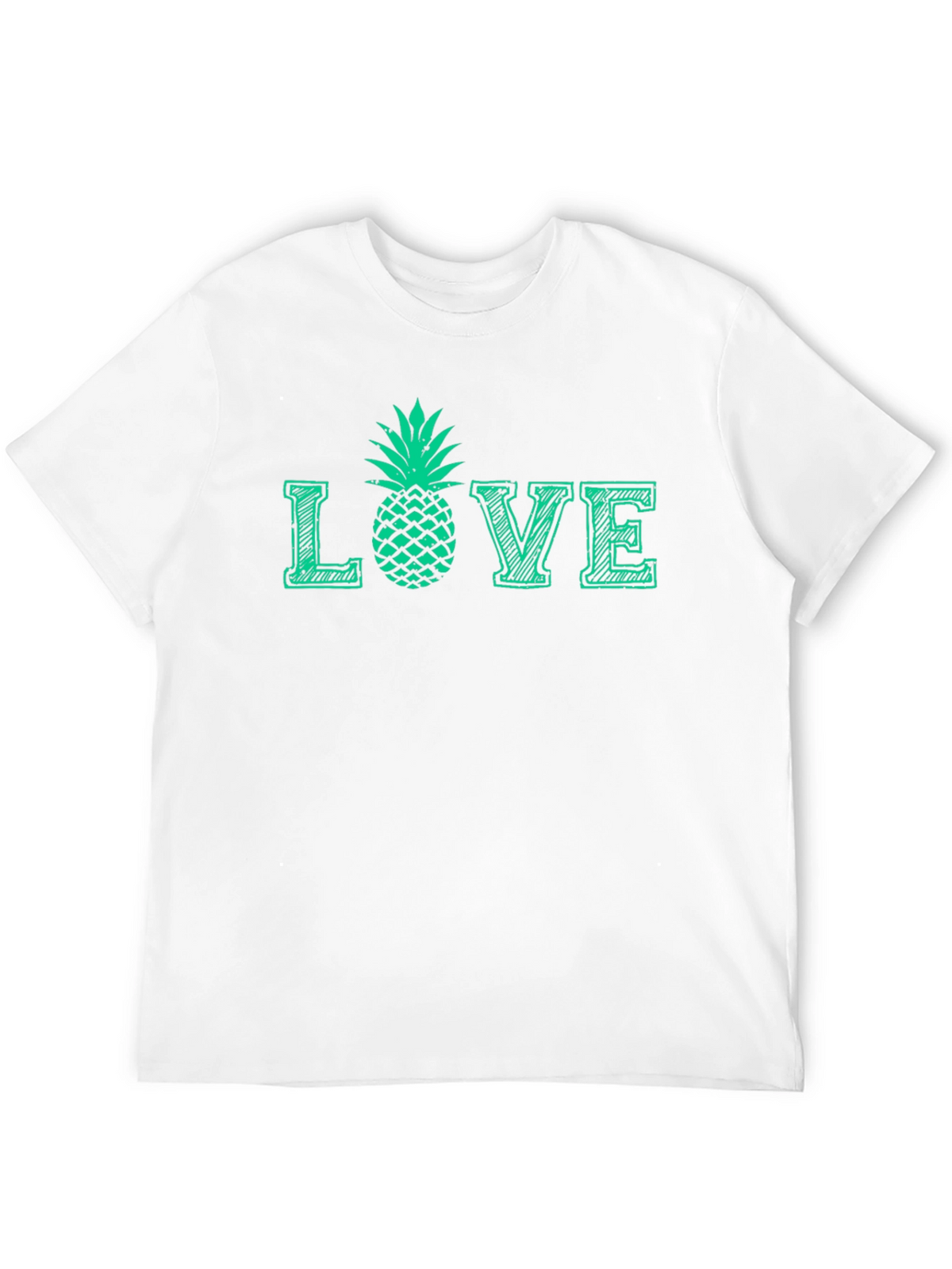 Love Pineapple Graphic T-Shirt - Black