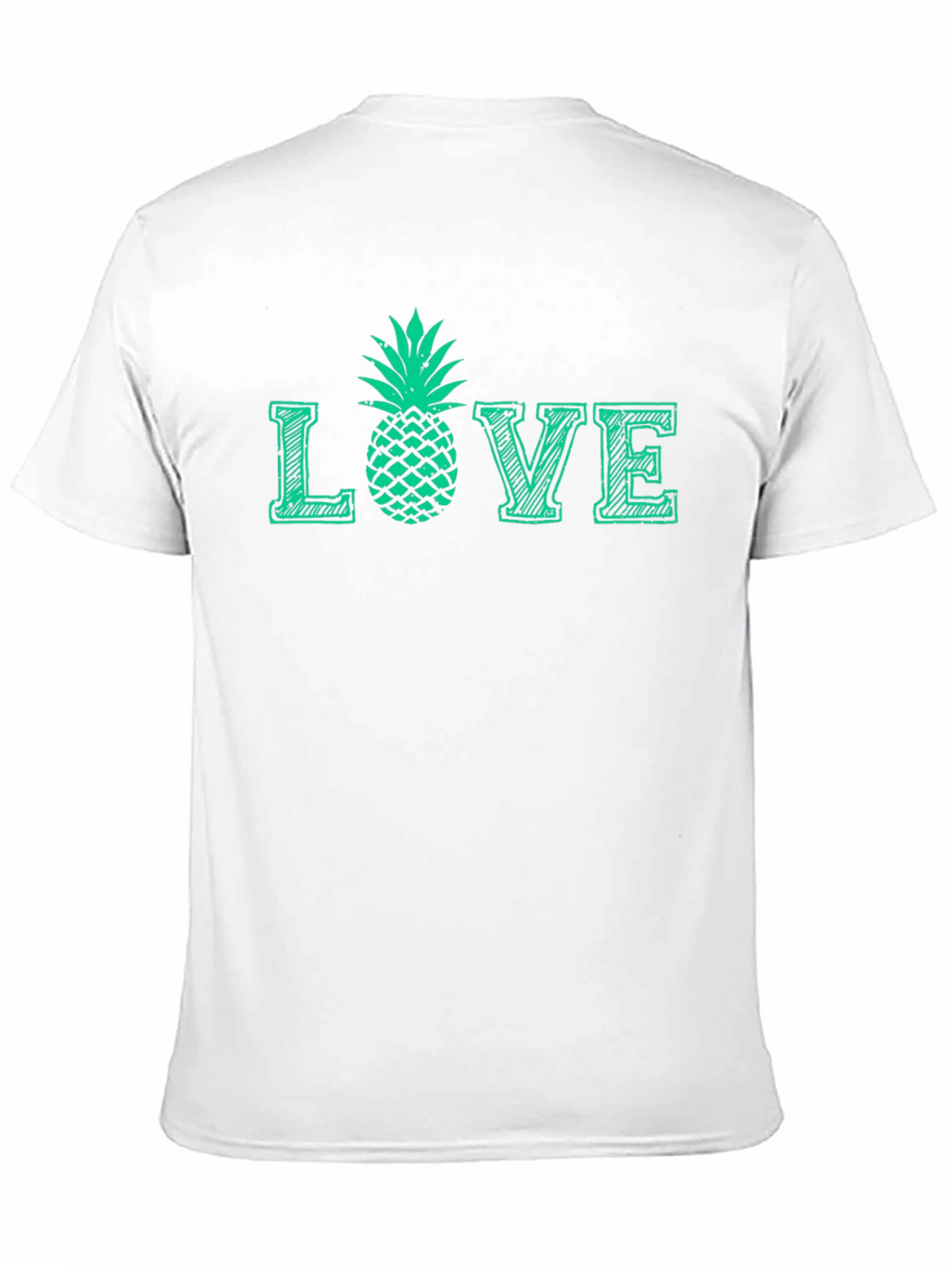 Love Pineapple Graphic T-Shirt - Black