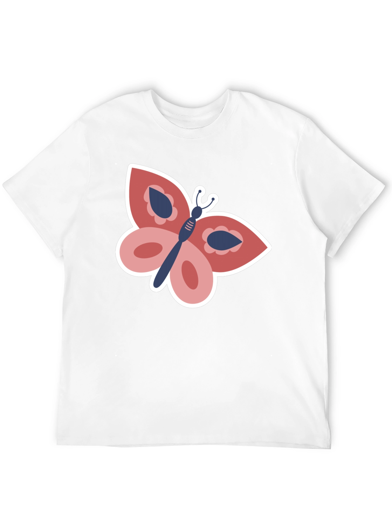 Butterfly Graphic Tee - Stylish Black T-Shirt