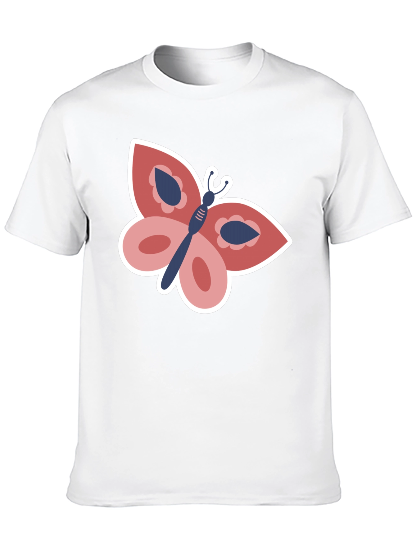 Butterfly Graphic Tee - Stylish Black T-Shirt