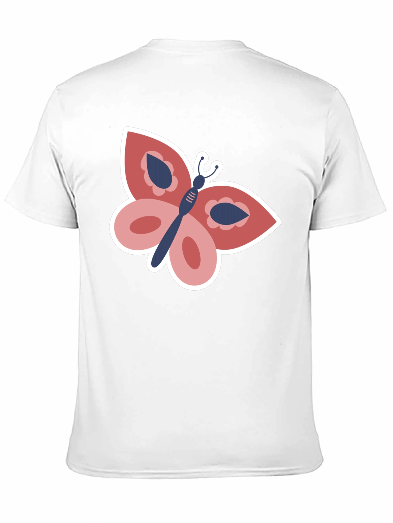 Butterfly Graphic Tee - Stylish Black T-Shirt