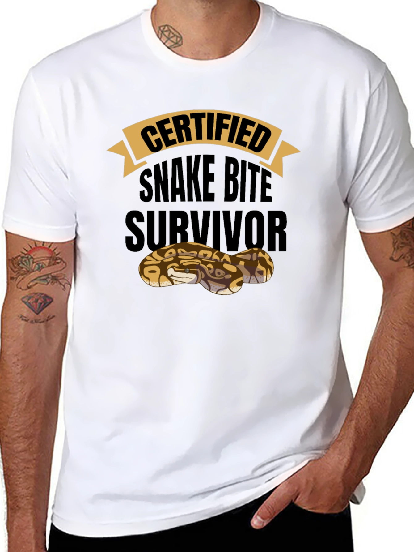 Certified Snake Bite Survivor T-Shirt