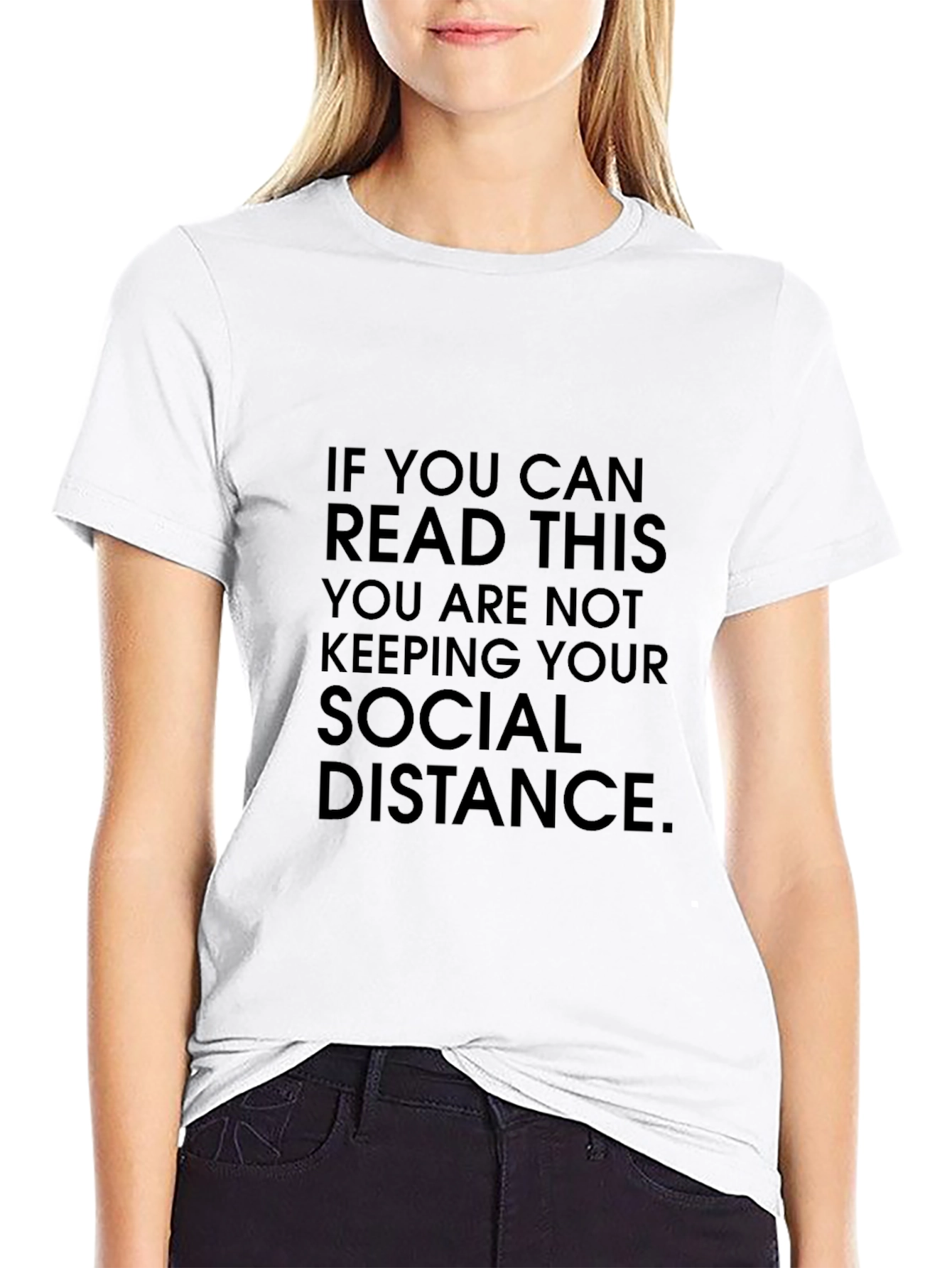 Social Distance Graphic Tee - Funny Statement Shirt