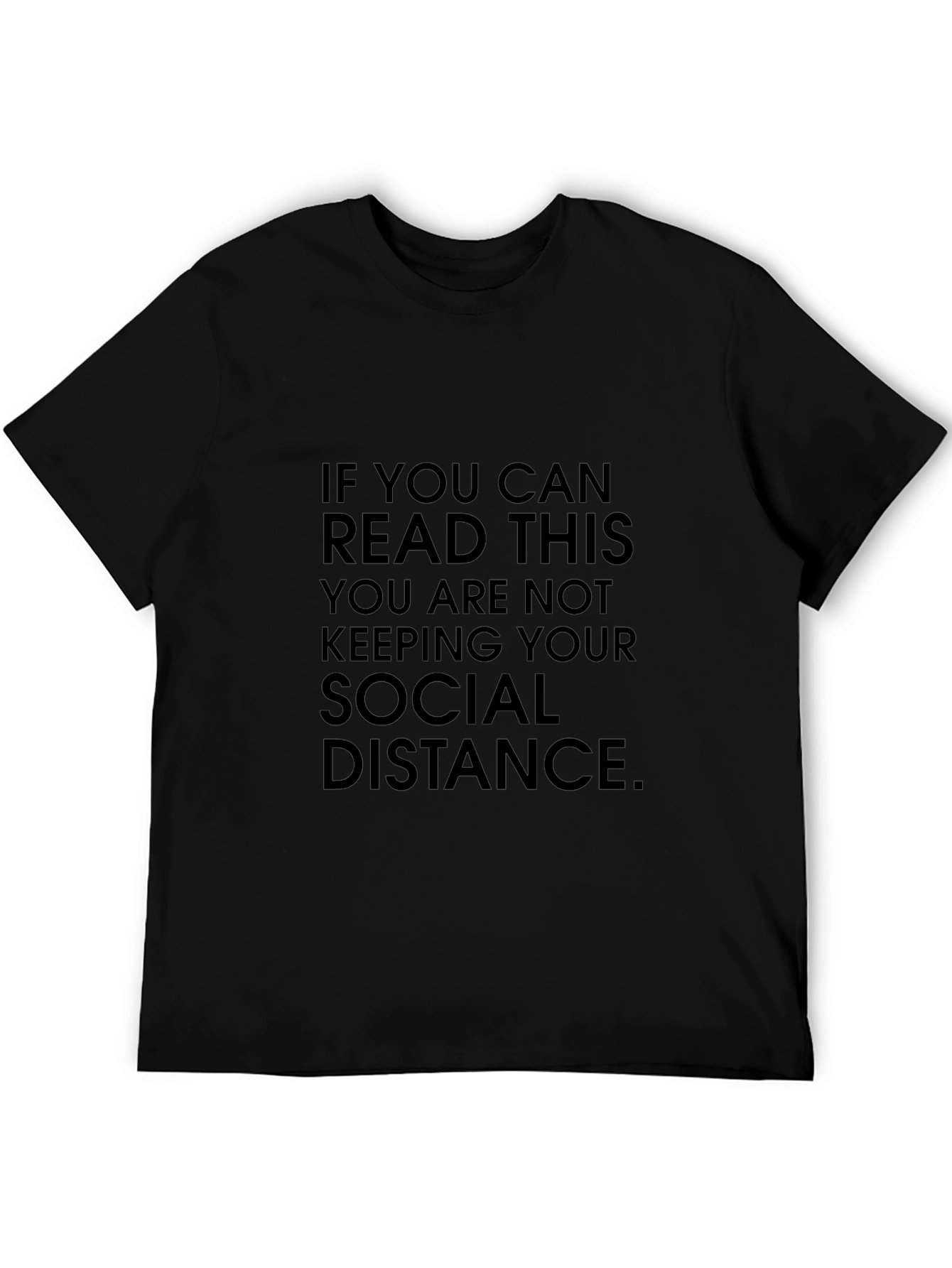 Social Distance Graphic Tee - Funny Statement Shirt