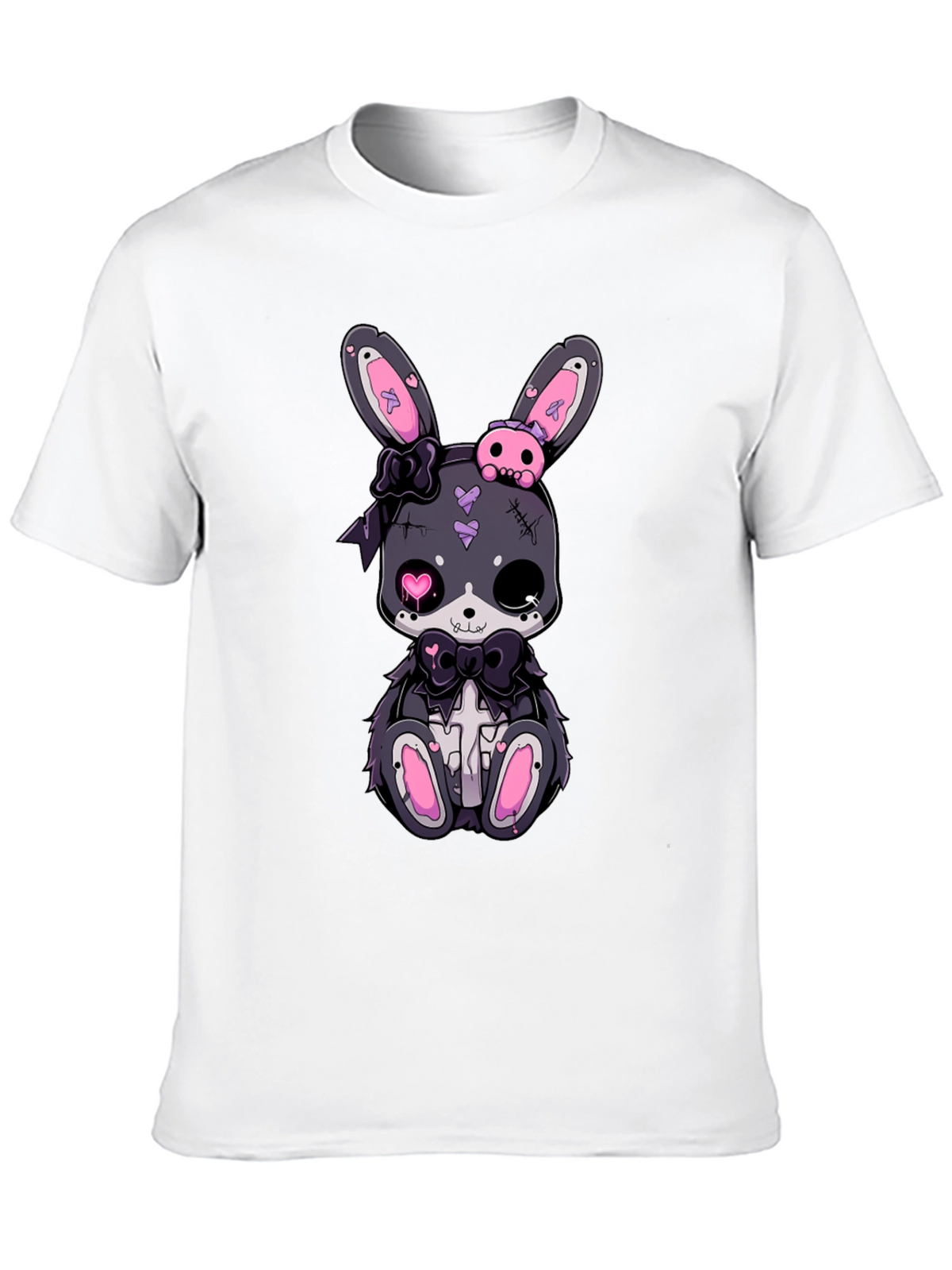 Gothic Bunny T-Shirt - Cute Creepy Style