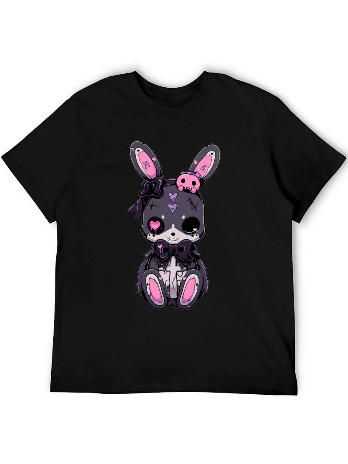 Gothic Bunny T-Shirt - Cute Creepy Style