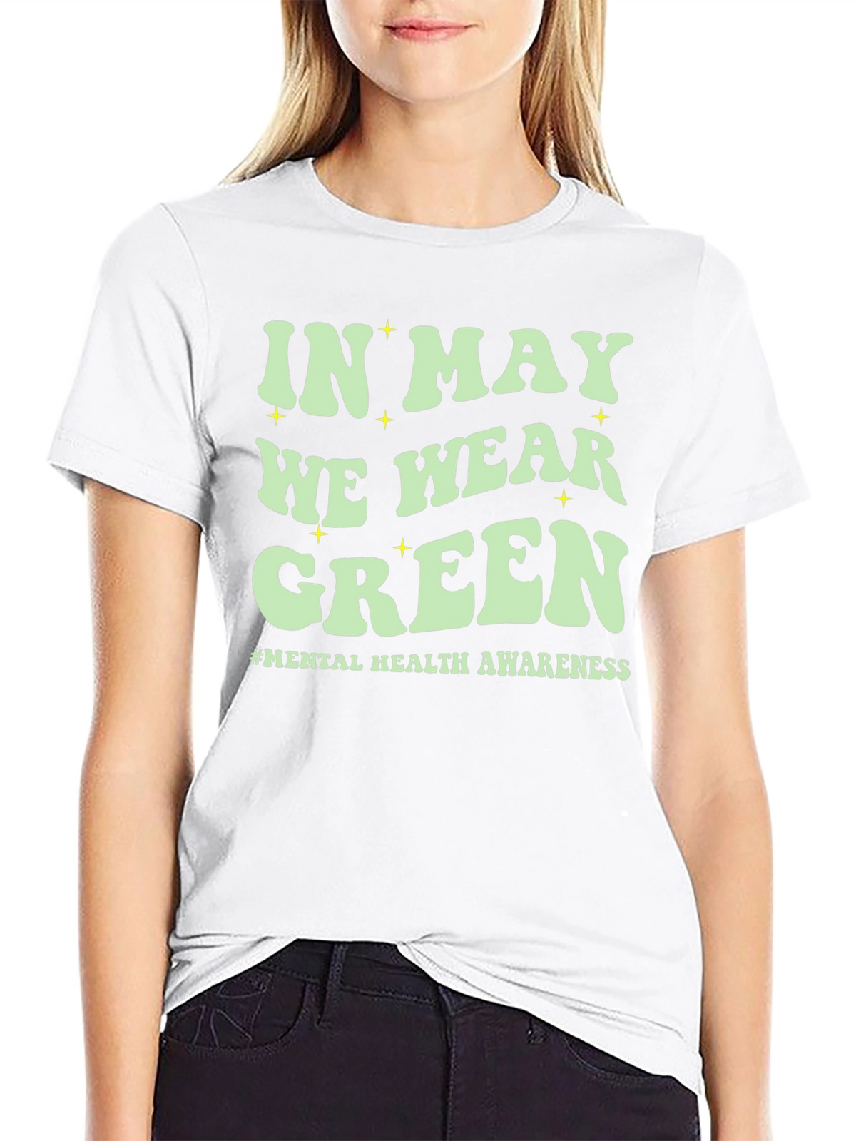 In May We Wear Green Mental Health Awareness T-Shirt