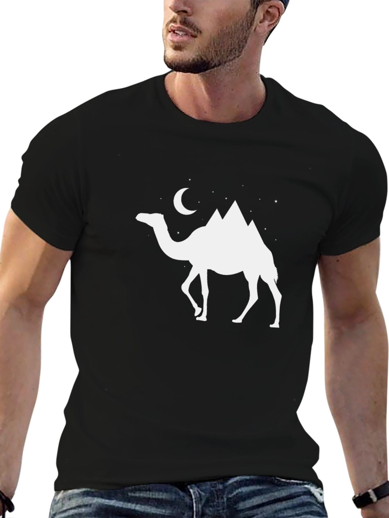 Camel Mountain Moon Graphic Tee