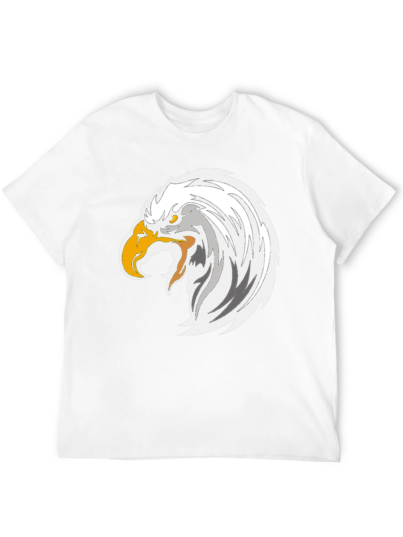 Eagle Graphic Tee - Bold Black Cotton T-Shirt