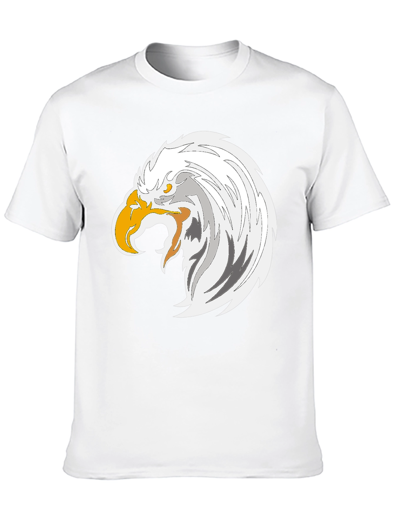 Eagle Graphic Tee - Bold Black Cotton T-Shirt