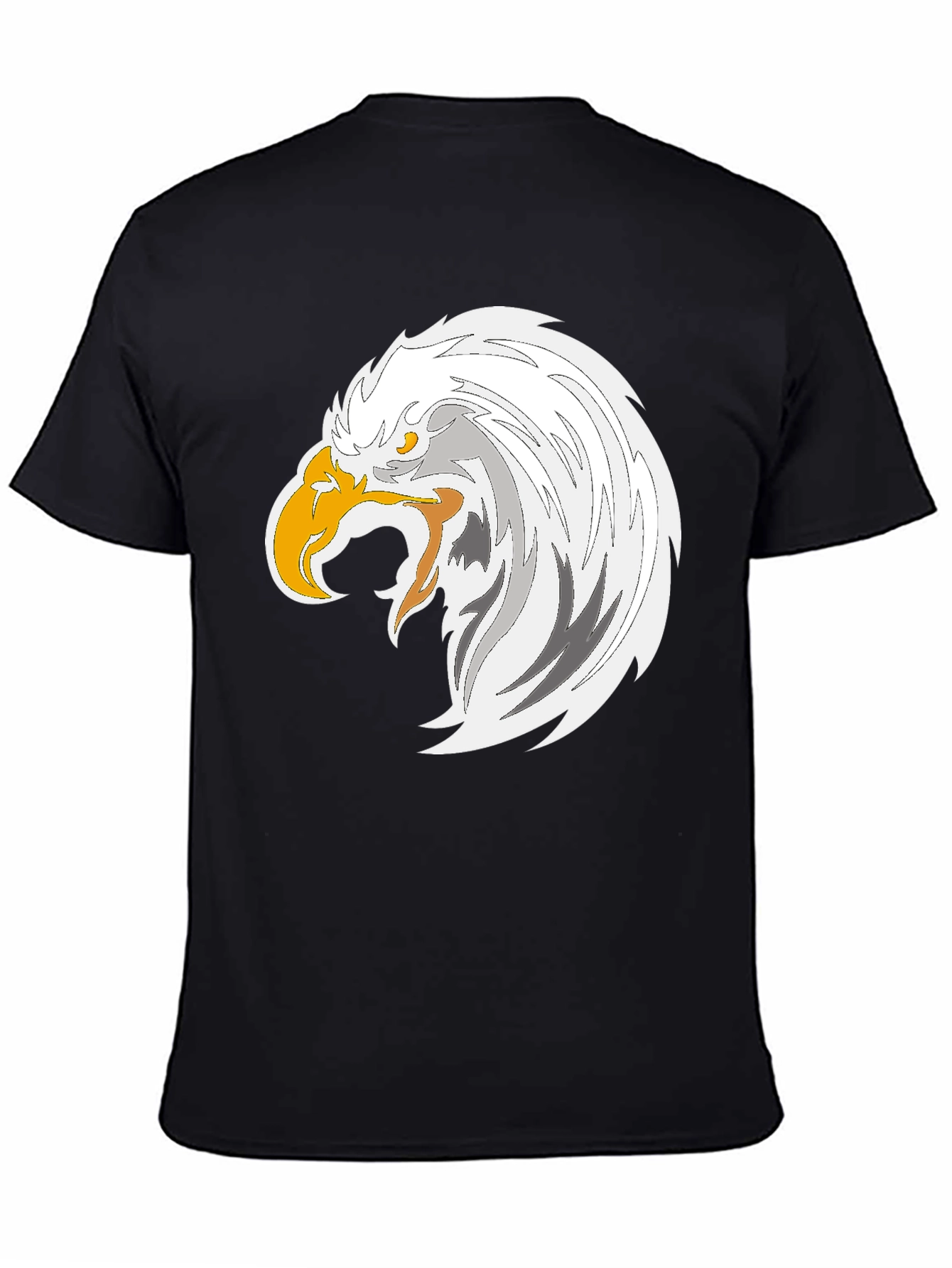 Eagle Graphic Tee - Bold Black Cotton T-Shirt