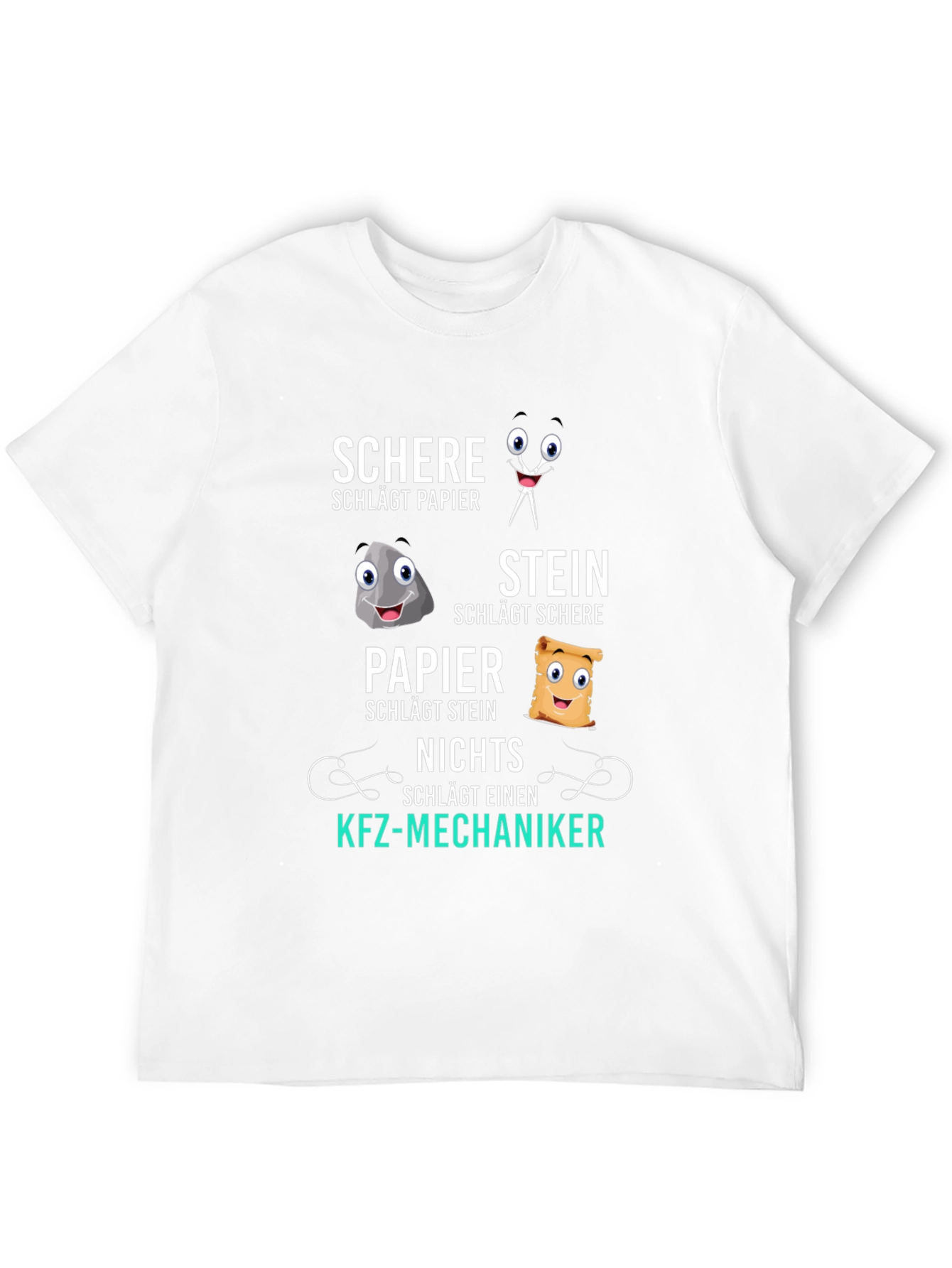 Rock Paper Scissors Nothing Beat Mechanic T-Shirt