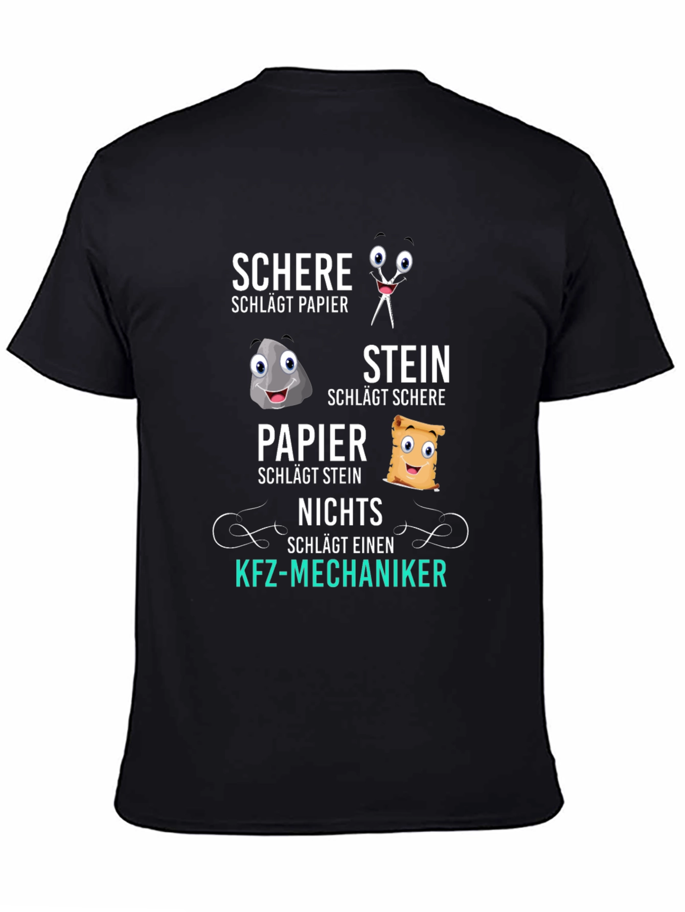 Rock Paper Scissors Nothing Beat Mechanic T-Shirt