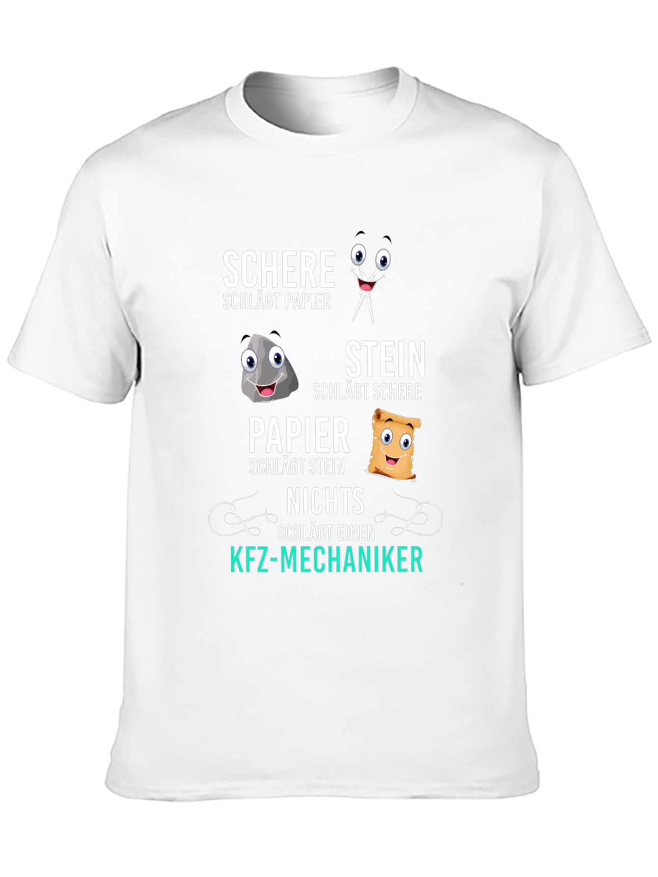 Rock Paper Scissors Nothing Beat Mechanic T-Shirt