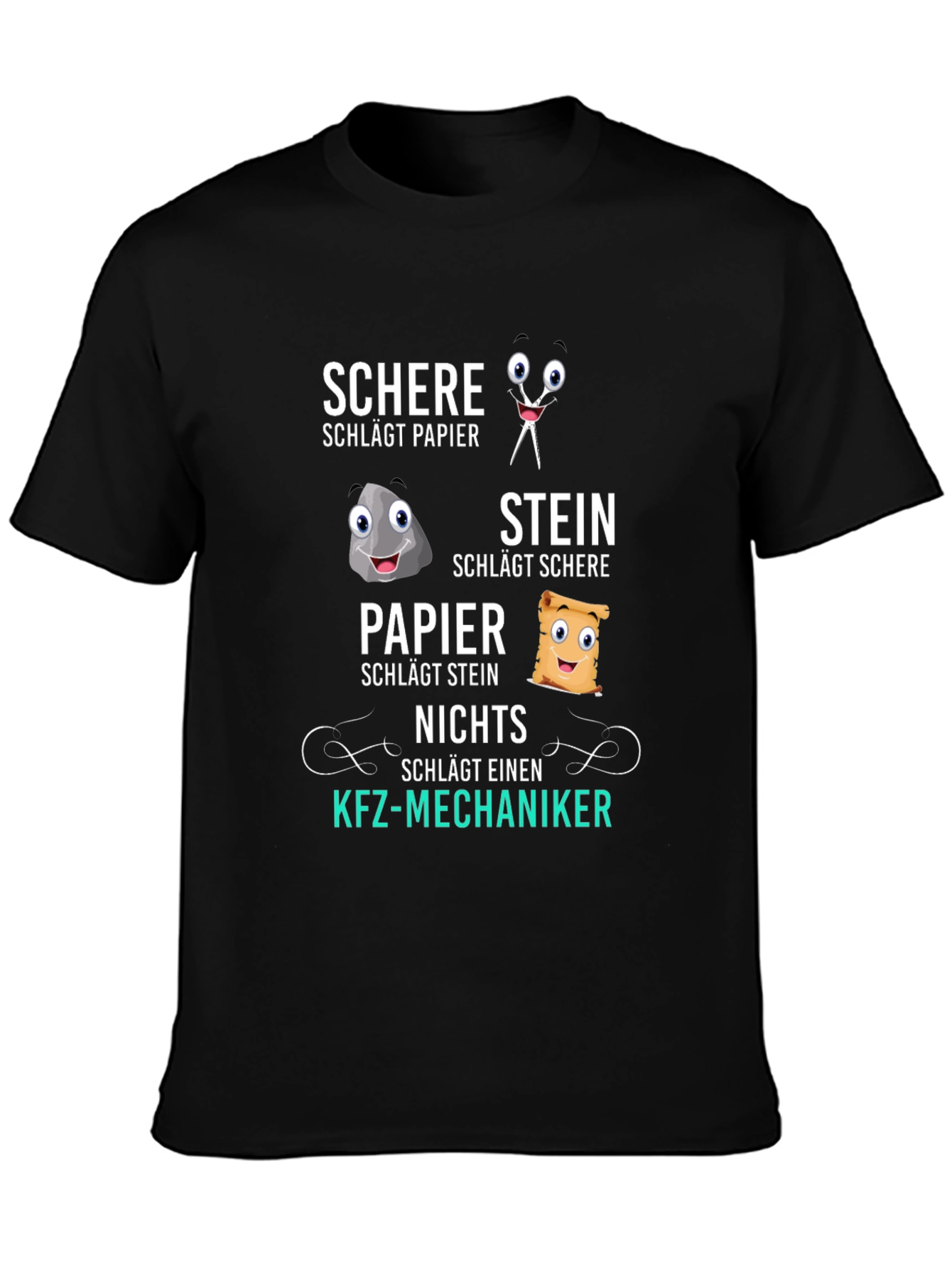 Rock Paper Scissors Nothing Beat Mechanic T-Shirt