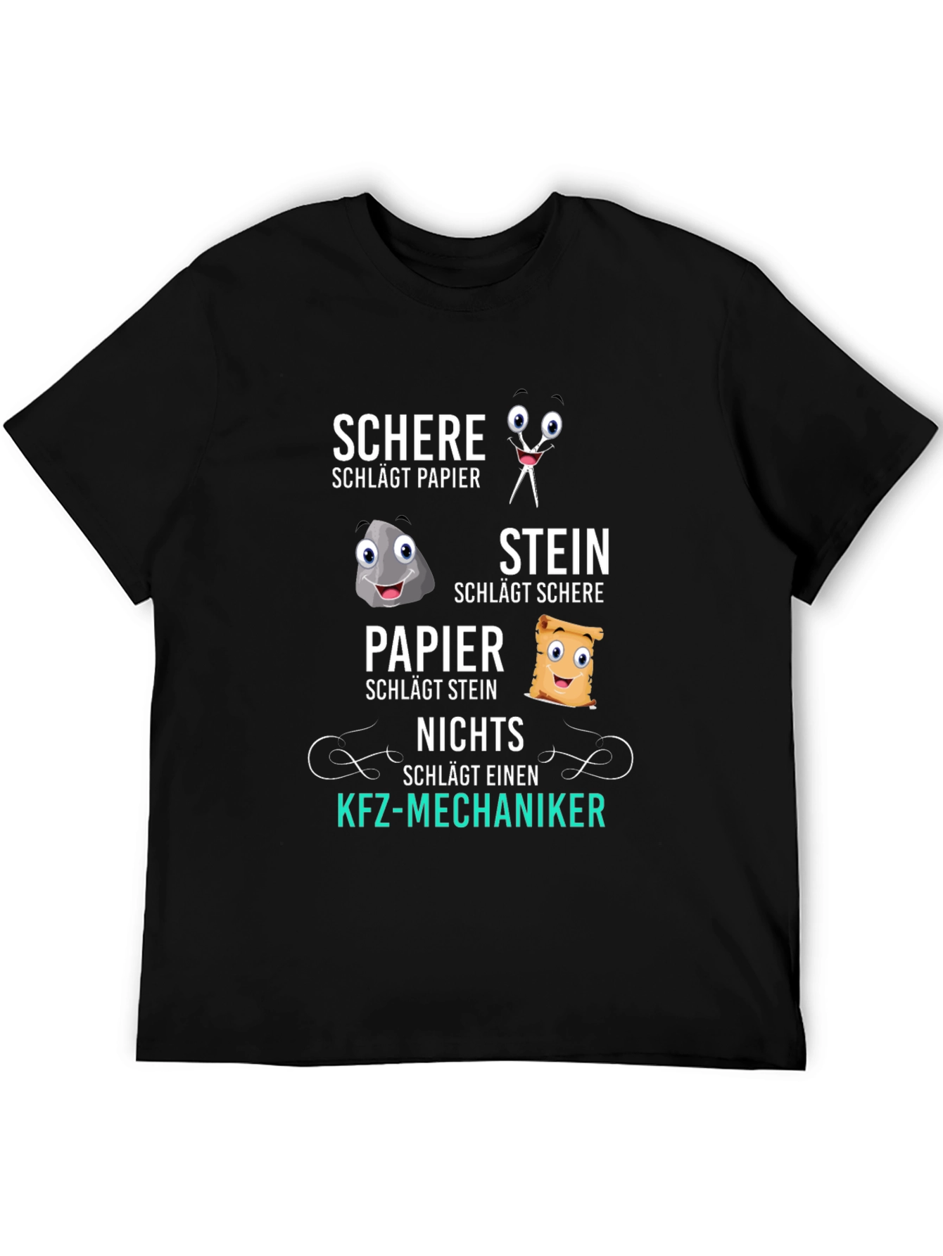 Rock Paper Scissors Nothing Beat Mechanic T-Shirt