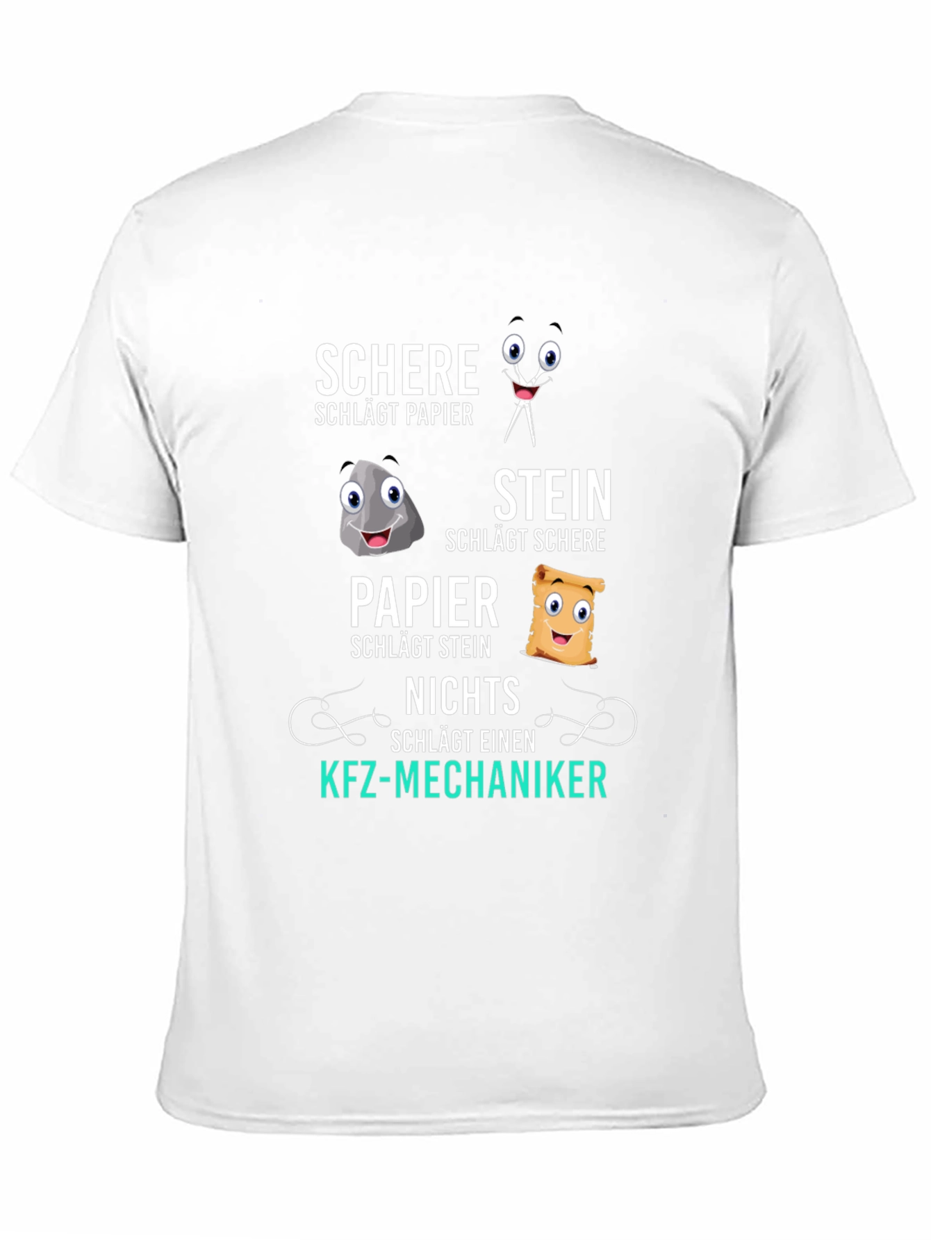 Rock Paper Scissors Nothing Beat Mechanic T-Shirt