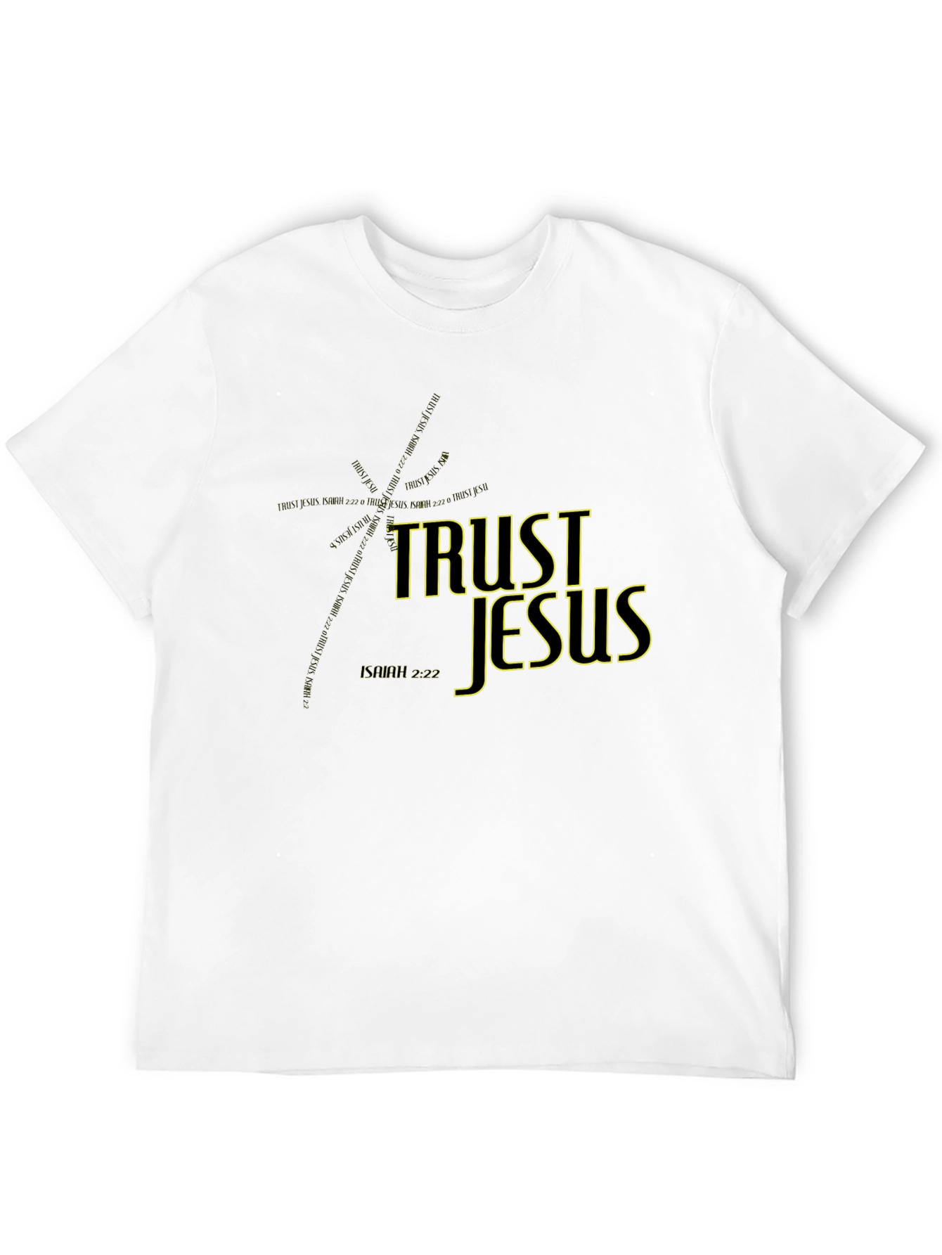 Trust Jesus Black Graphic Tee