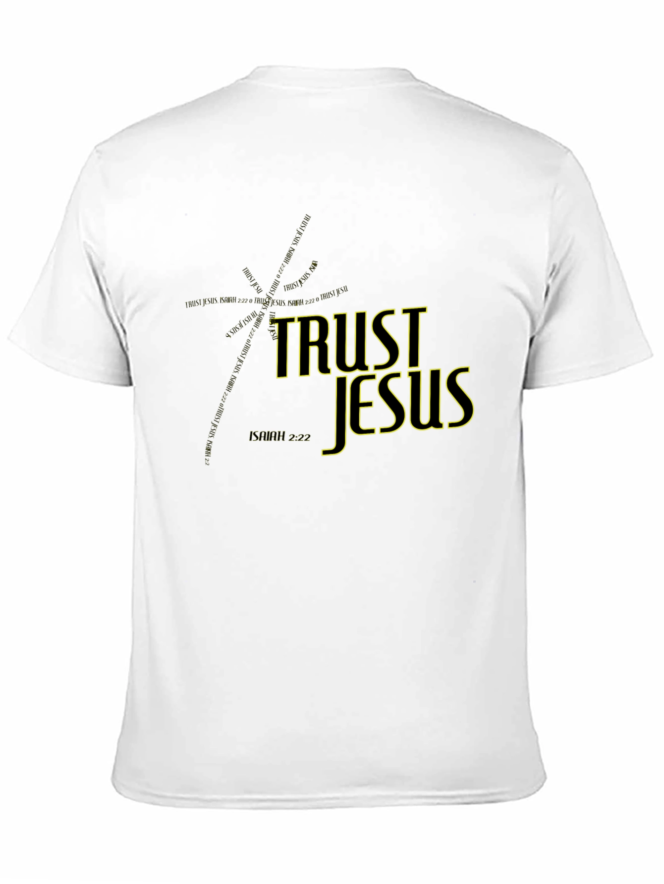 Trust Jesus Black Graphic Tee