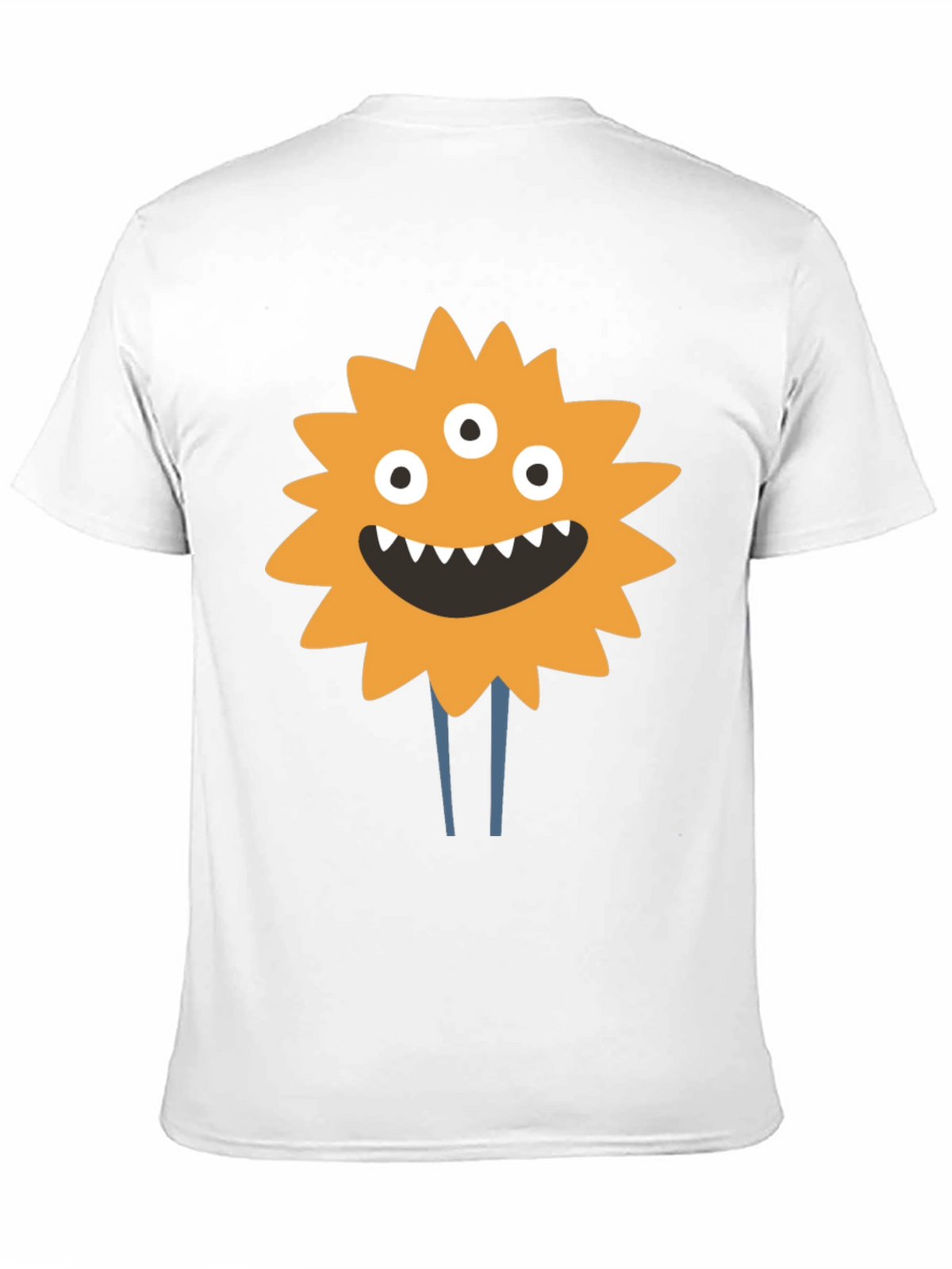 Monster Graphic Print T-Shirt - Black