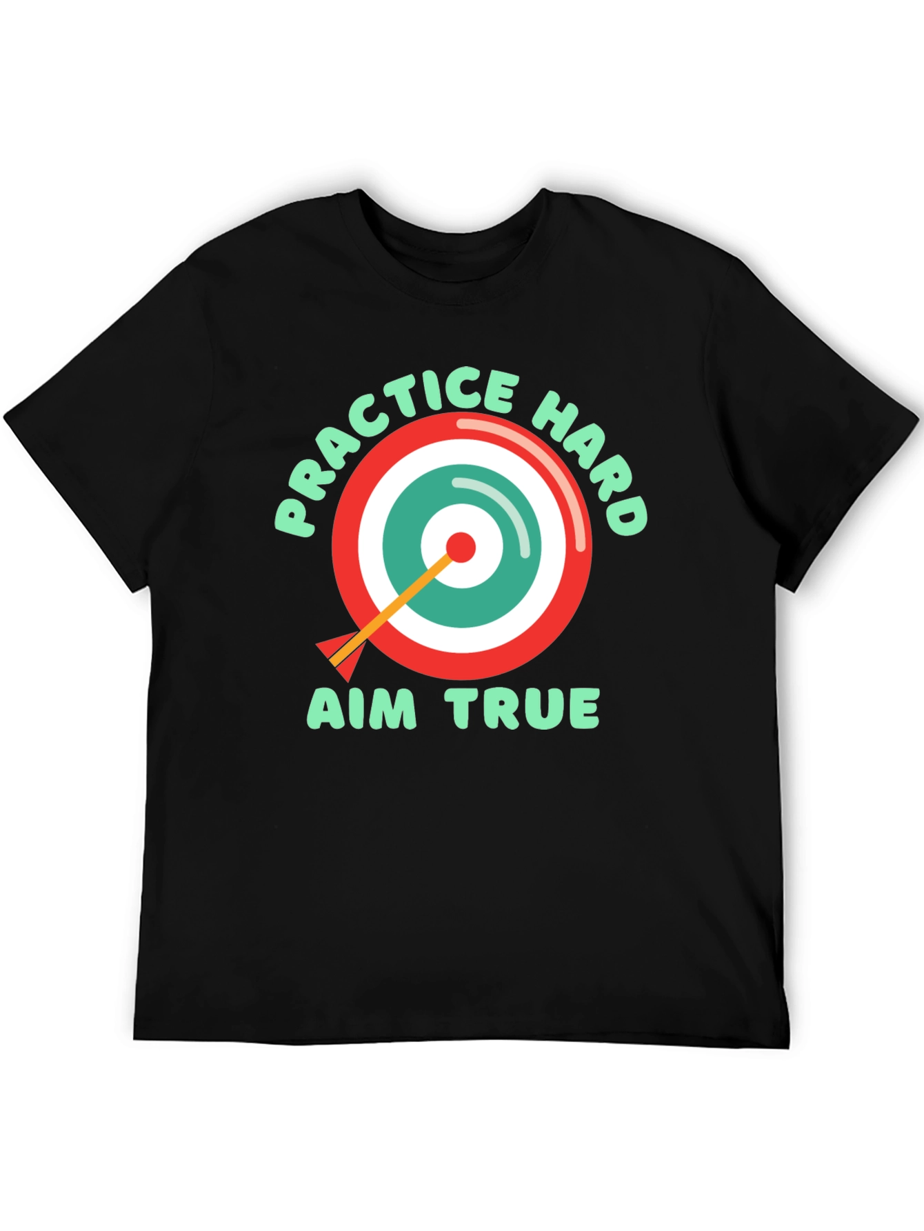 Practice Hard Aim True T-Shirt - Black