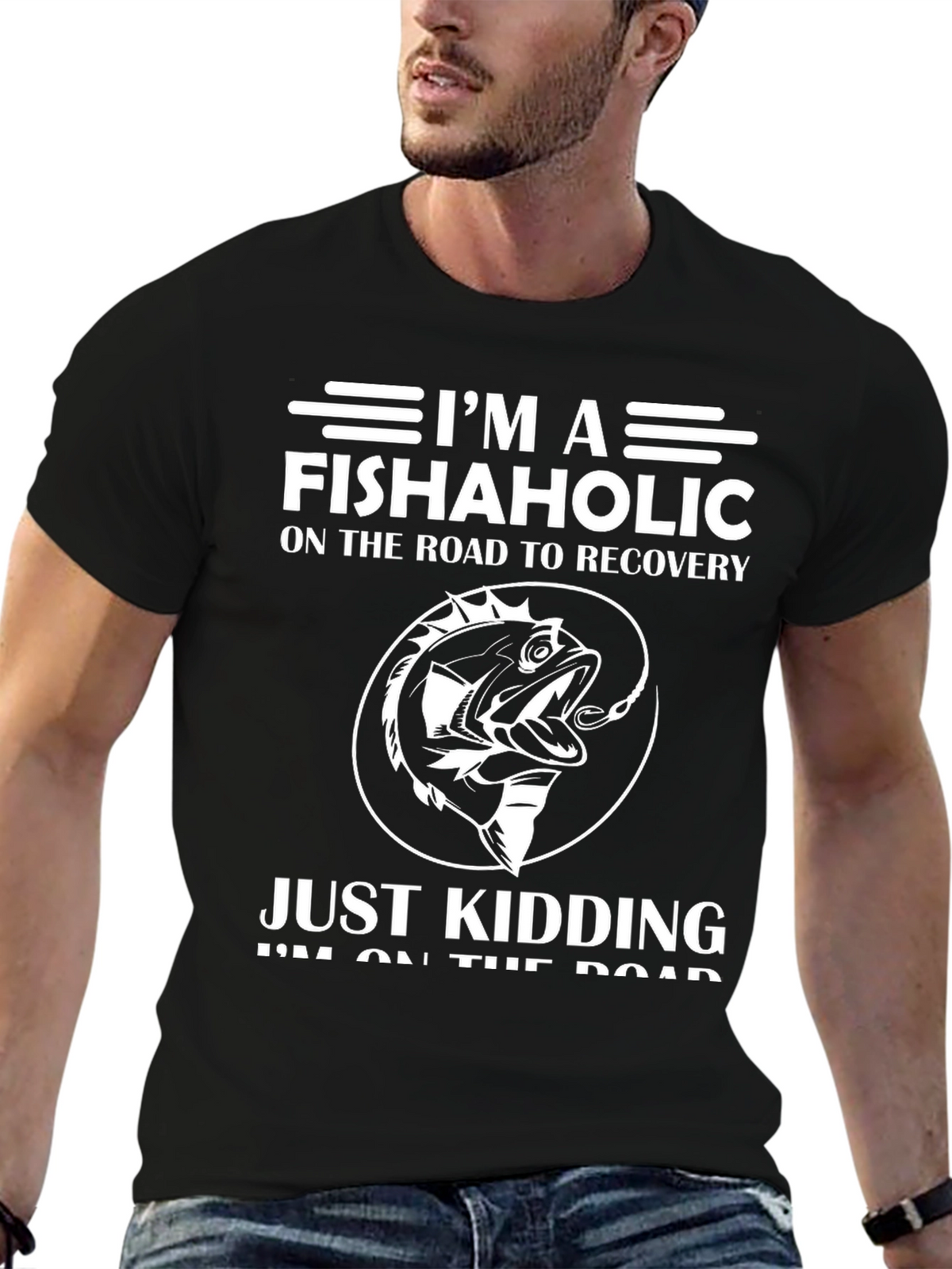 Fishaholic T-Shirt - Funny Fishing Lover Tee