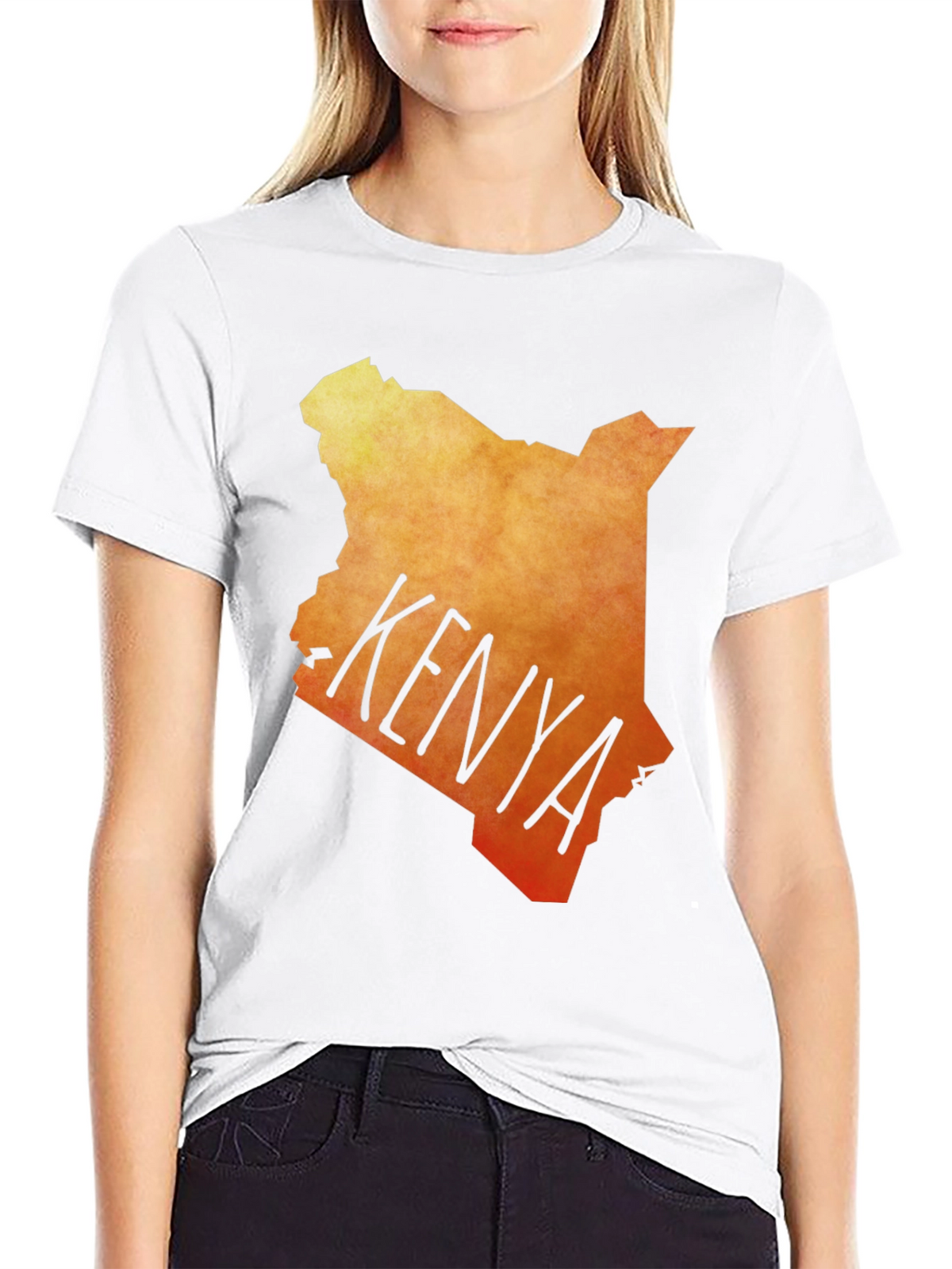 Kenya Map T-Shirt - Black Graphic Tee