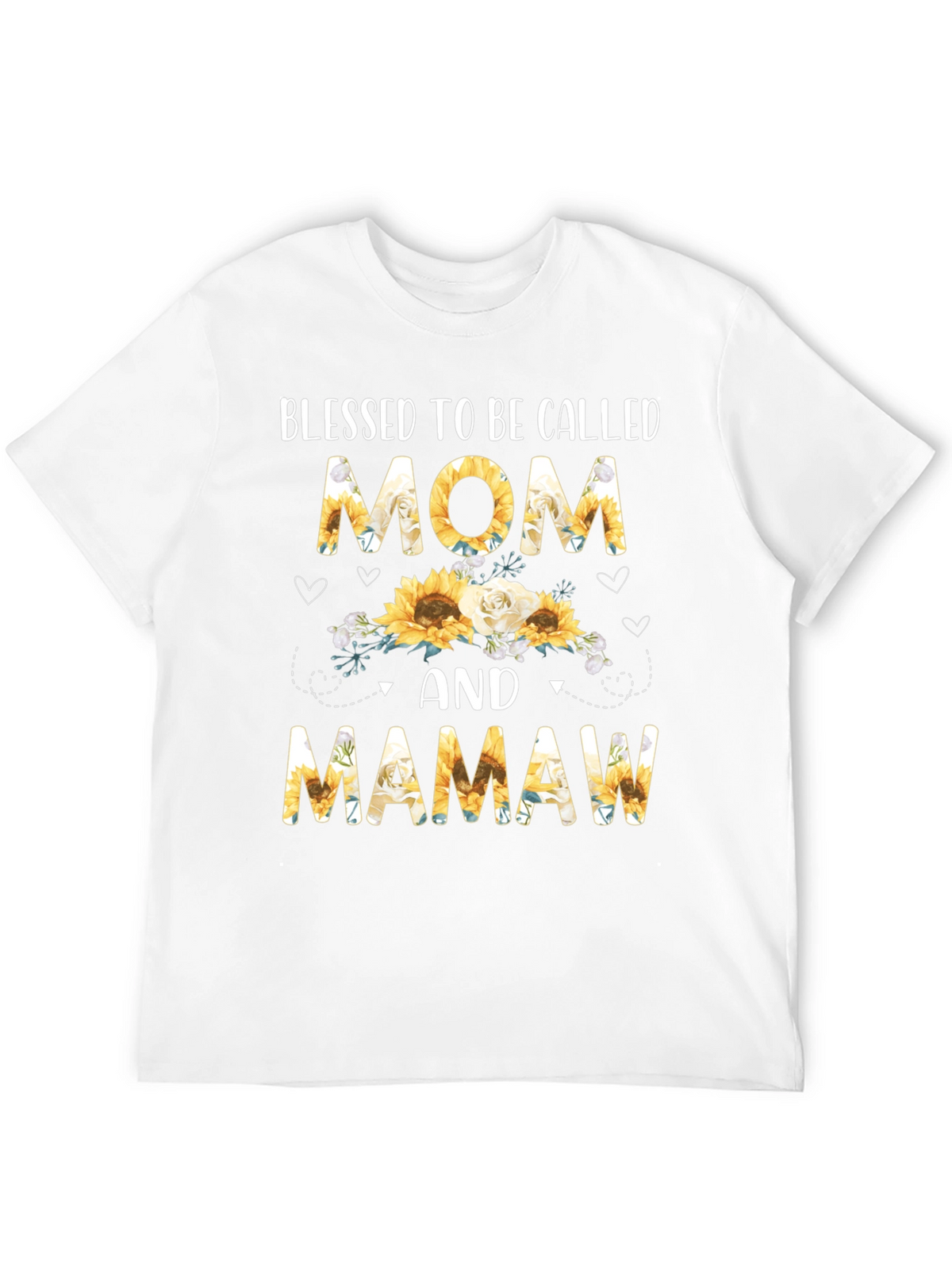Blessed Mom & Mamaw Sunflower Graphic Tee