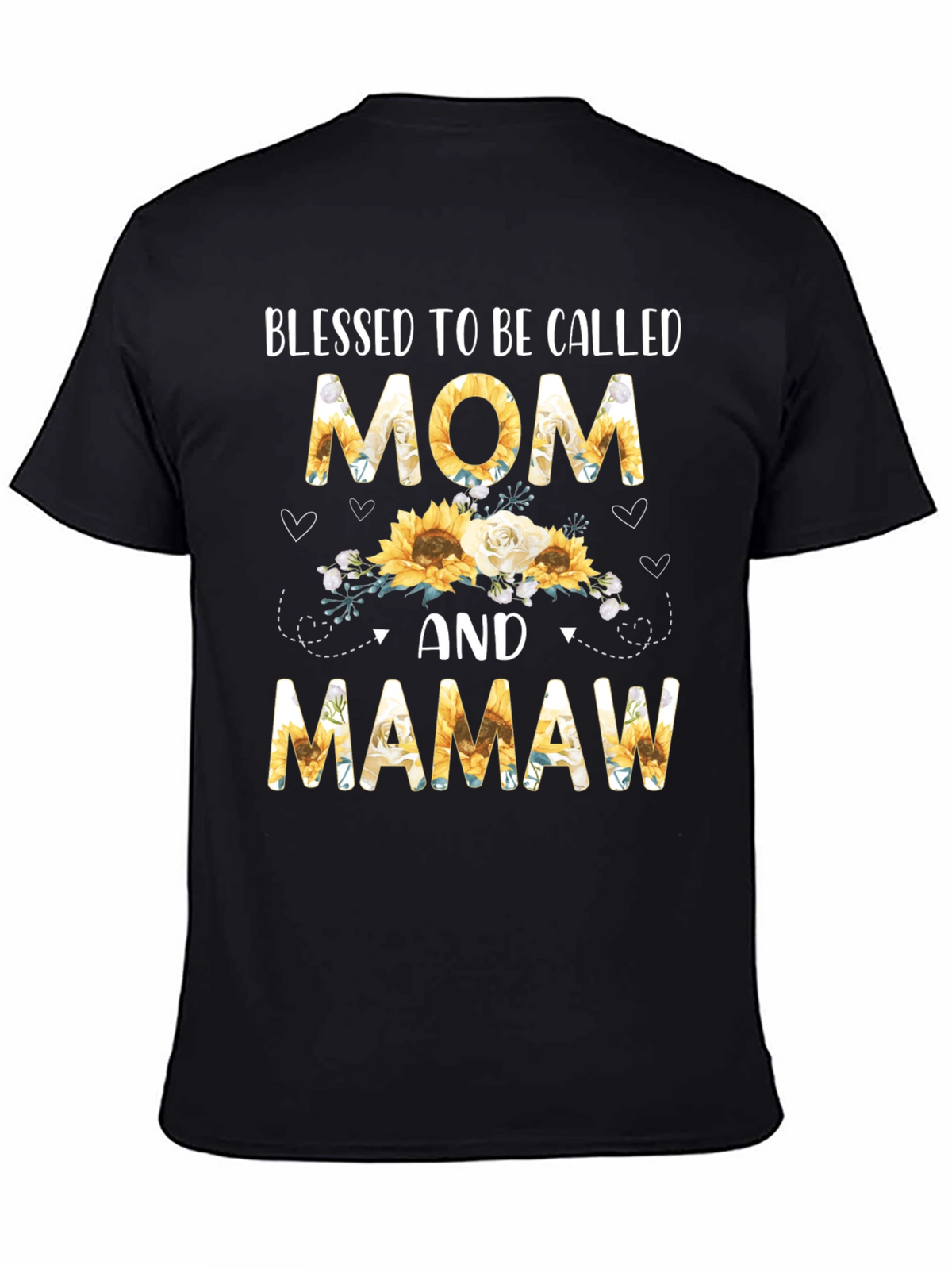 Blessed Mom & Mamaw Sunflower Graphic Tee