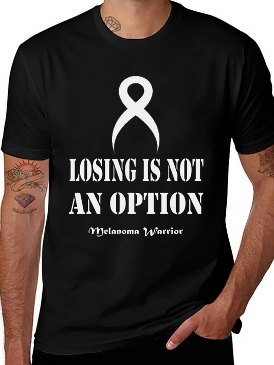 Melanoma Warrior Ribbon Graphic T-Shirt