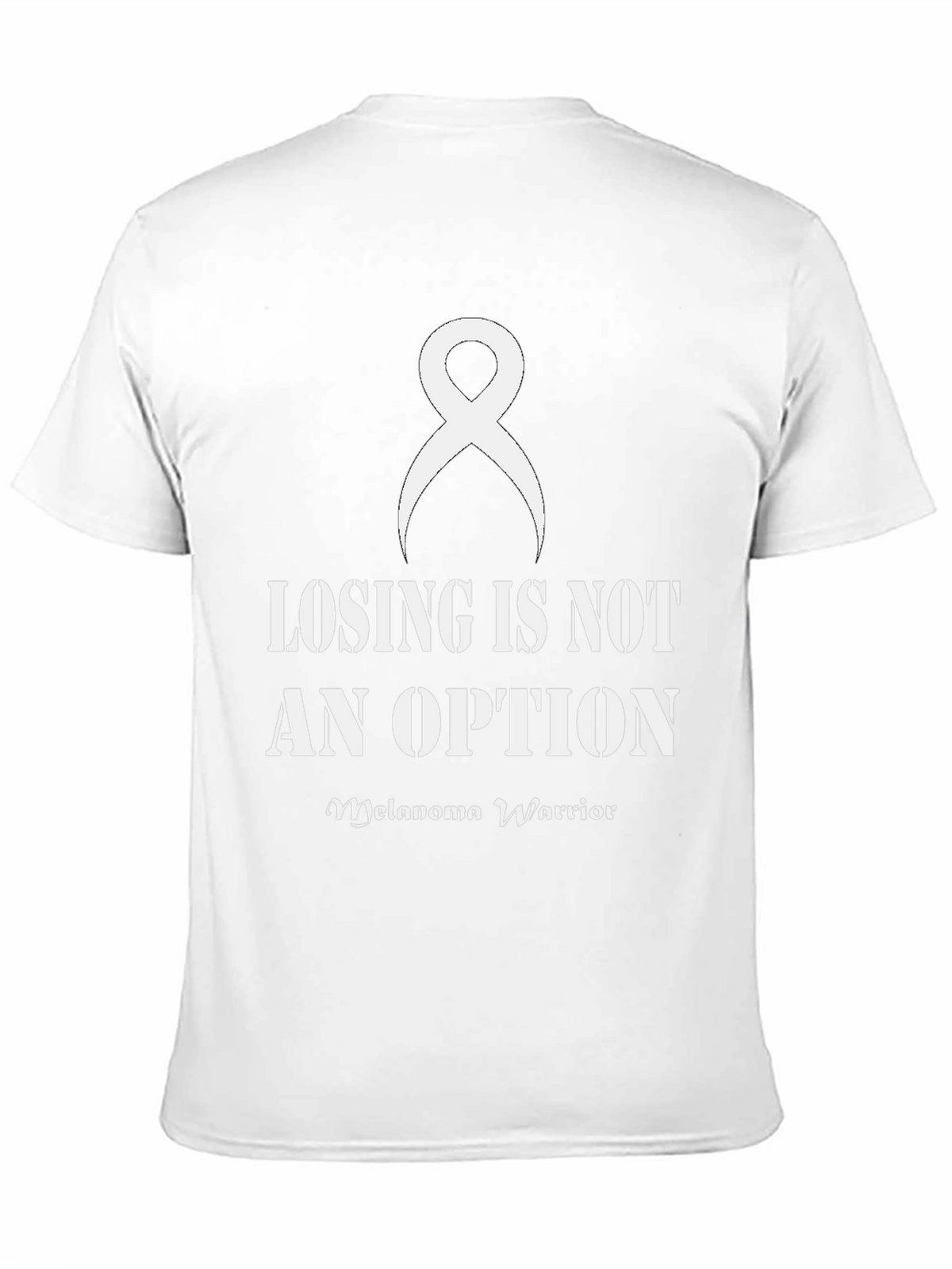 Melanoma Warrior Ribbon Graphic T-Shirt