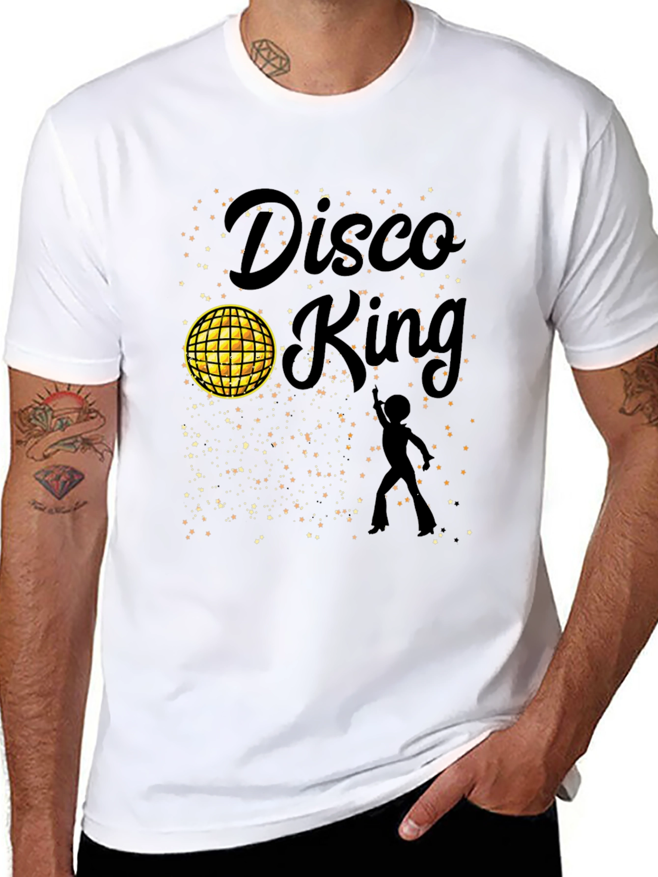 Disco King Black Graphic Tee