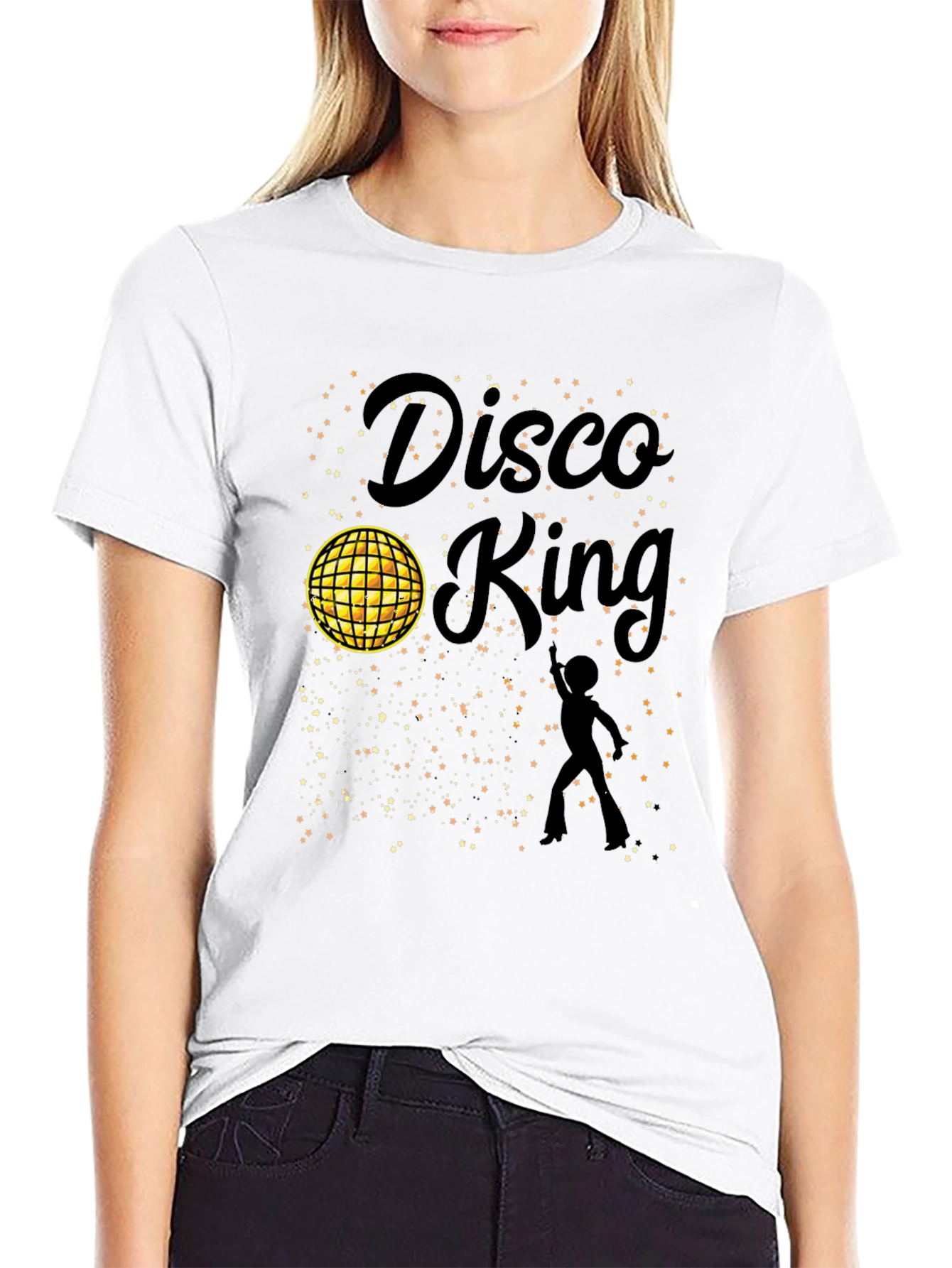 Disco King Black Graphic Tee
