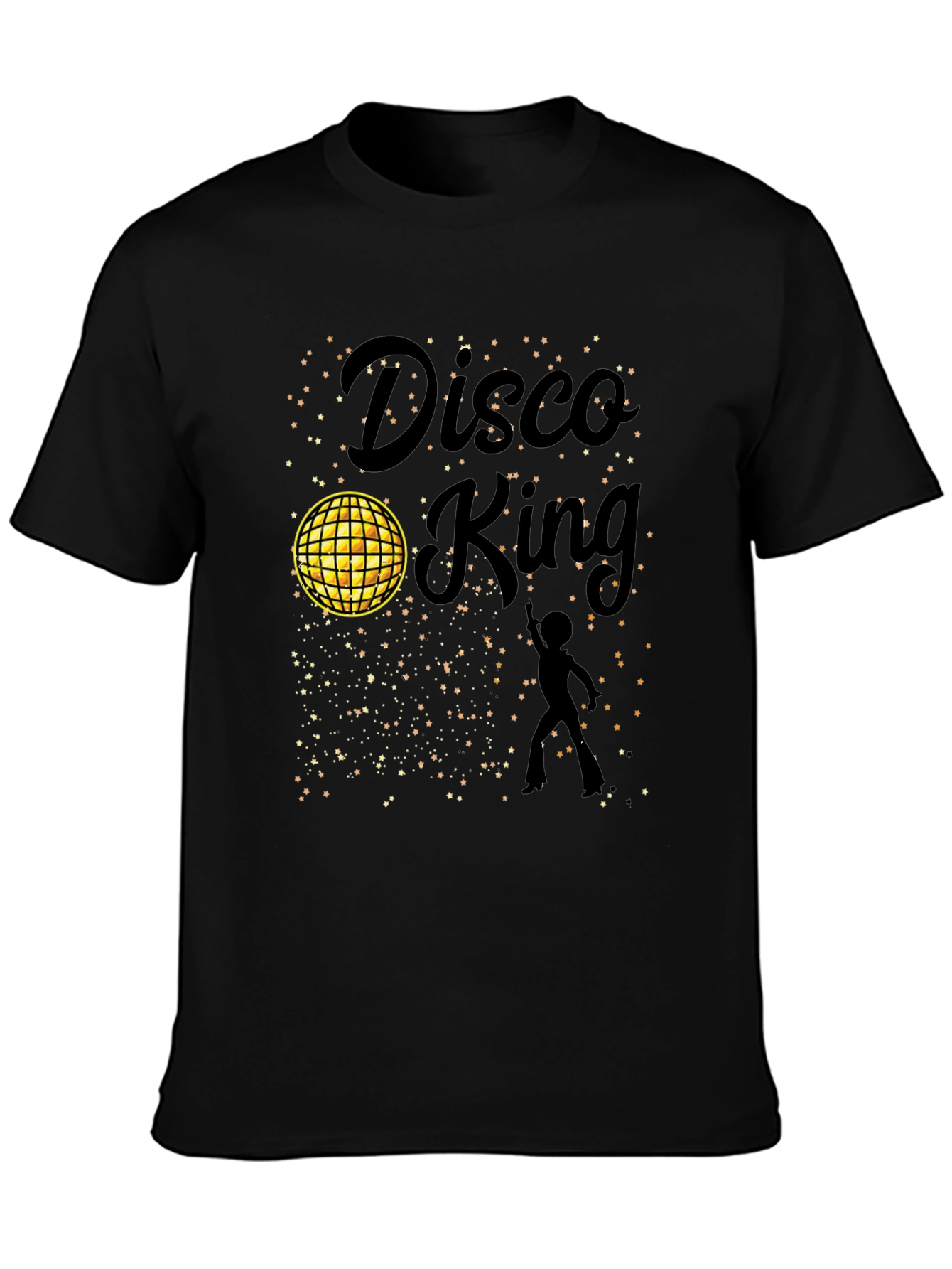 Disco King Black Graphic Tee