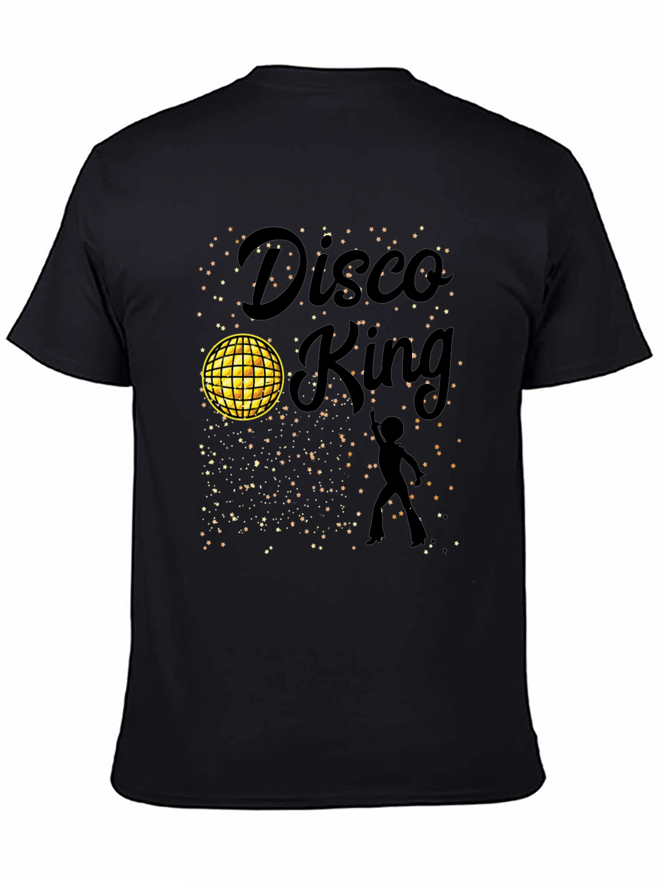 Disco King Black Graphic Tee