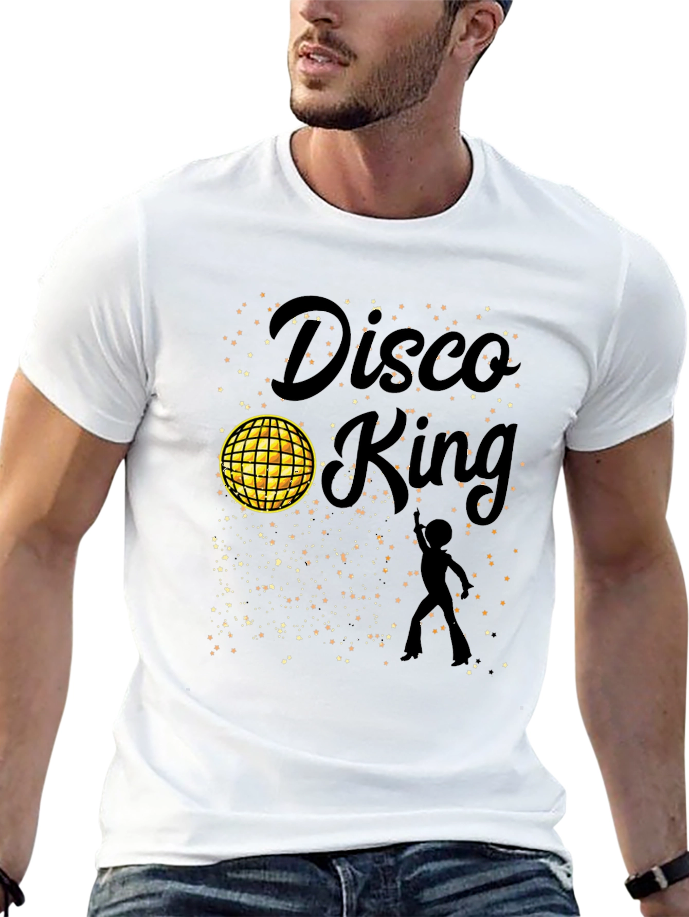 Disco King Black Graphic Tee
