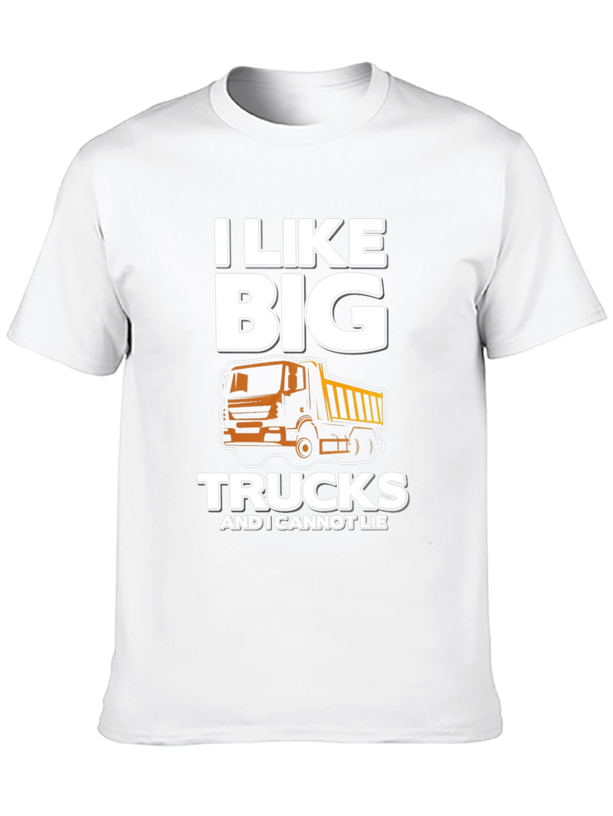I Like Big Trucks Mens Black Graphic Tee