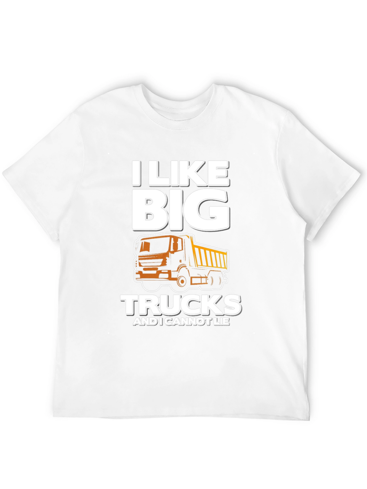 I Like Big Trucks Mens Black Graphic Tee