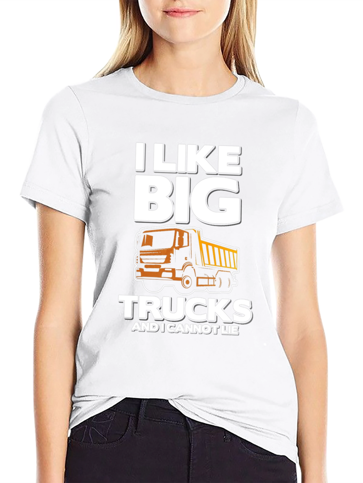 I Like Big Trucks Mens Black Graphic Tee
