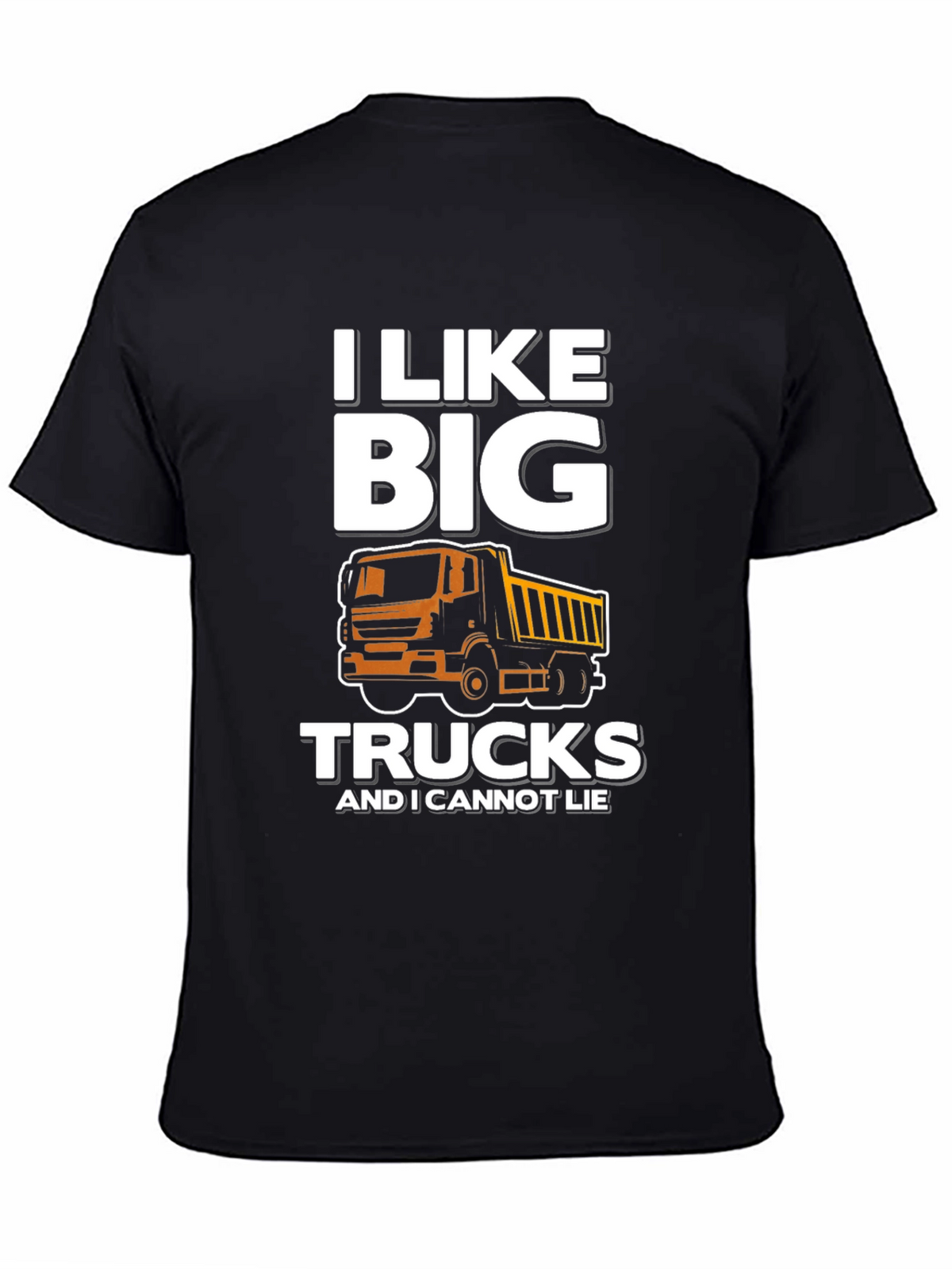 I Like Big Trucks Mens Black Graphic Tee