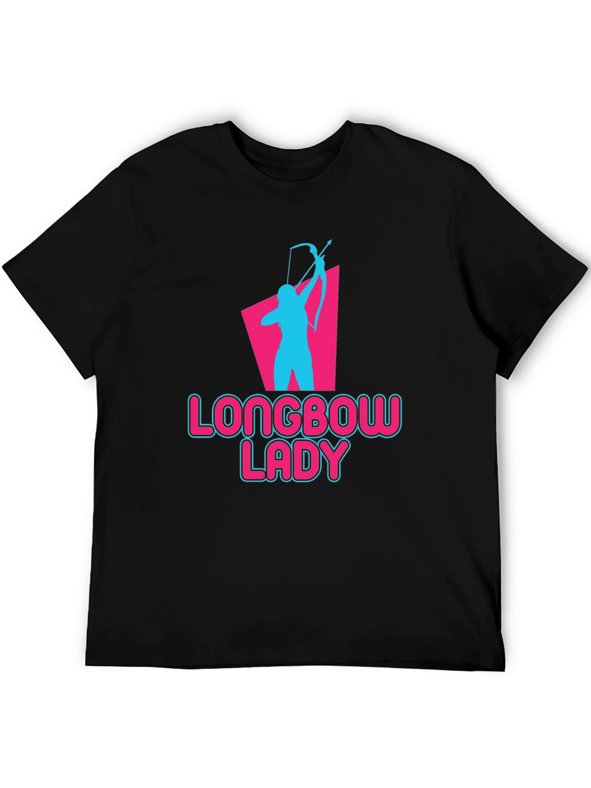 Longbow Lady Archery T-Shirt - Novelty Graphic Tee