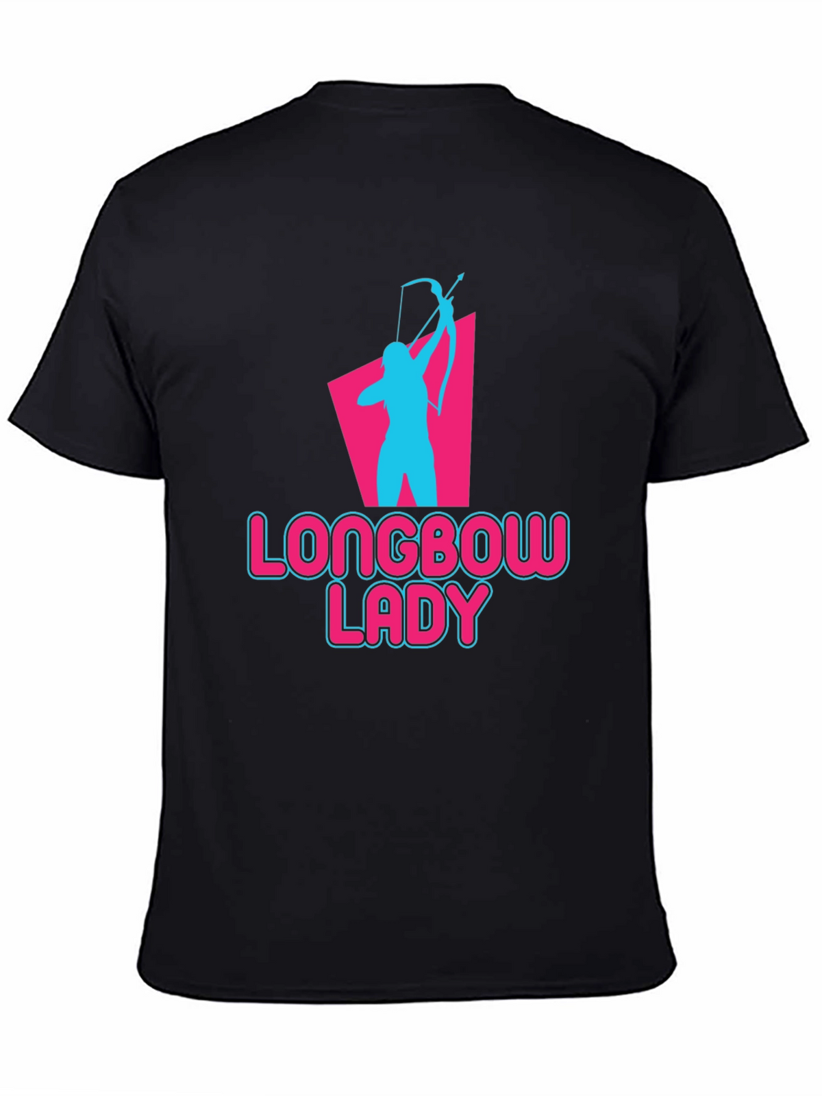 Longbow Lady Archery T-Shirt - Novelty Graphic Tee