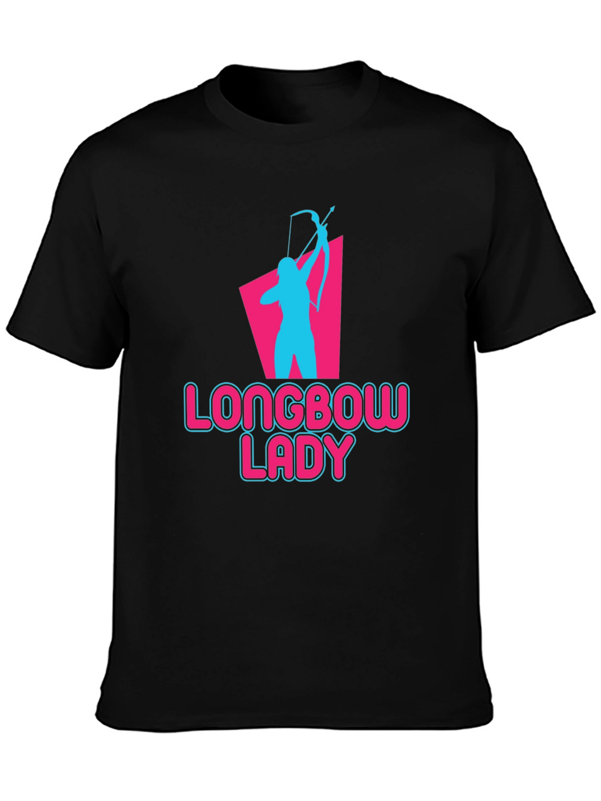 Longbow Lady Archery T-Shirt - Novelty Graphic Tee