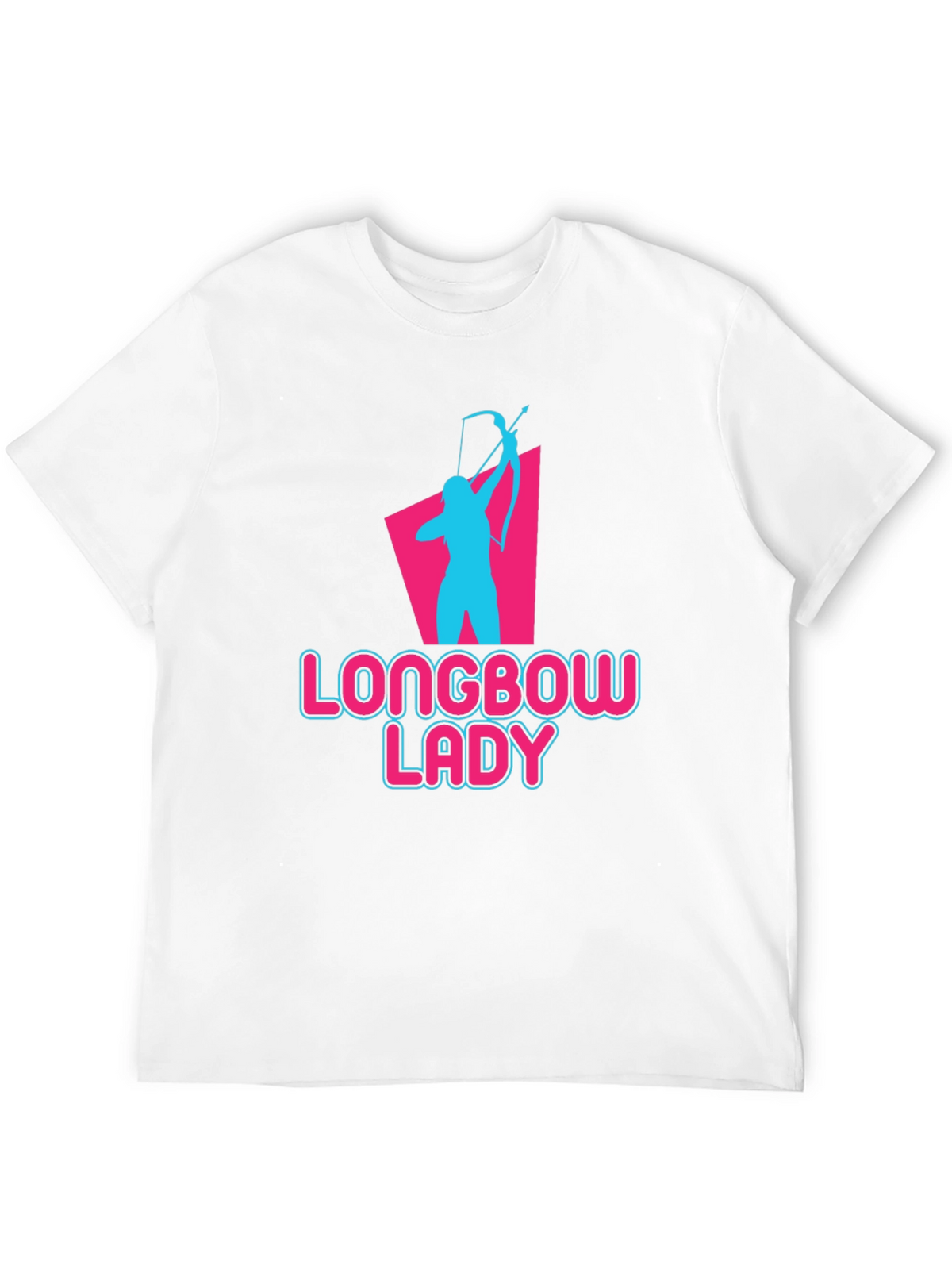 Longbow Lady Archery T-Shirt - Novelty Graphic Tee