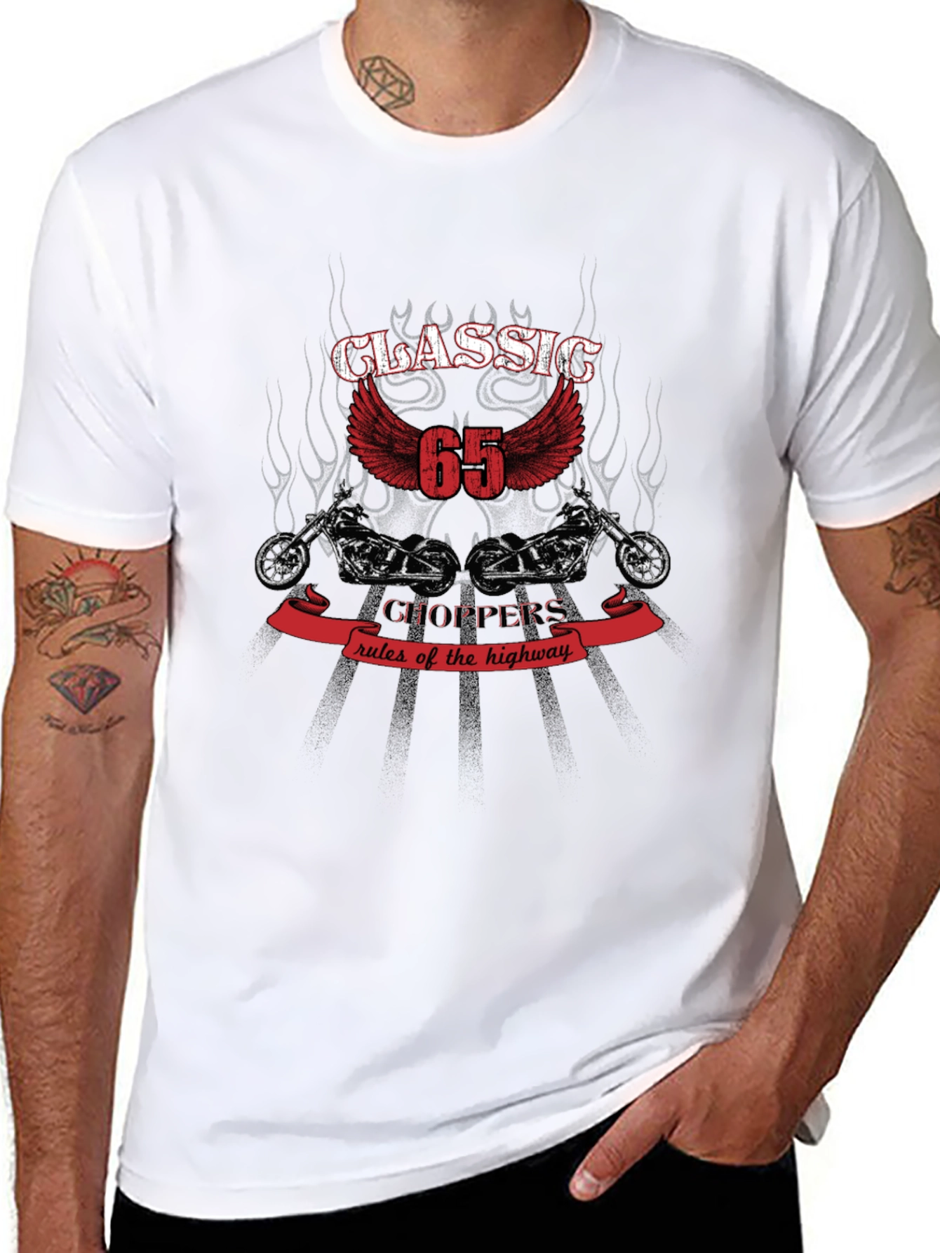 Classic Choppers 65 Rules of the Highway T-Shirt