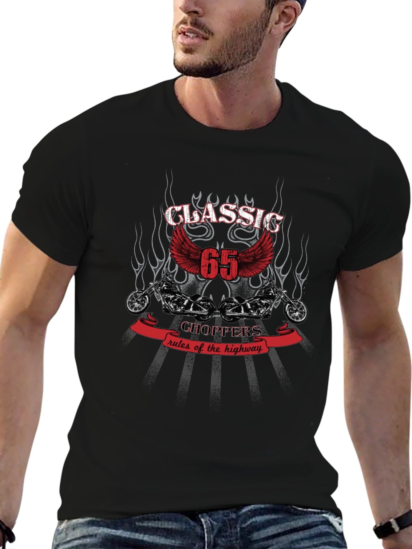 Classic Choppers 65 Rules of the Highway T-Shirt