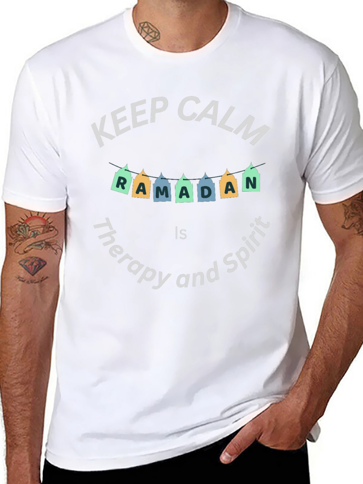 Keep Calm Ramadan T-Shirt - Therapy and Spirit