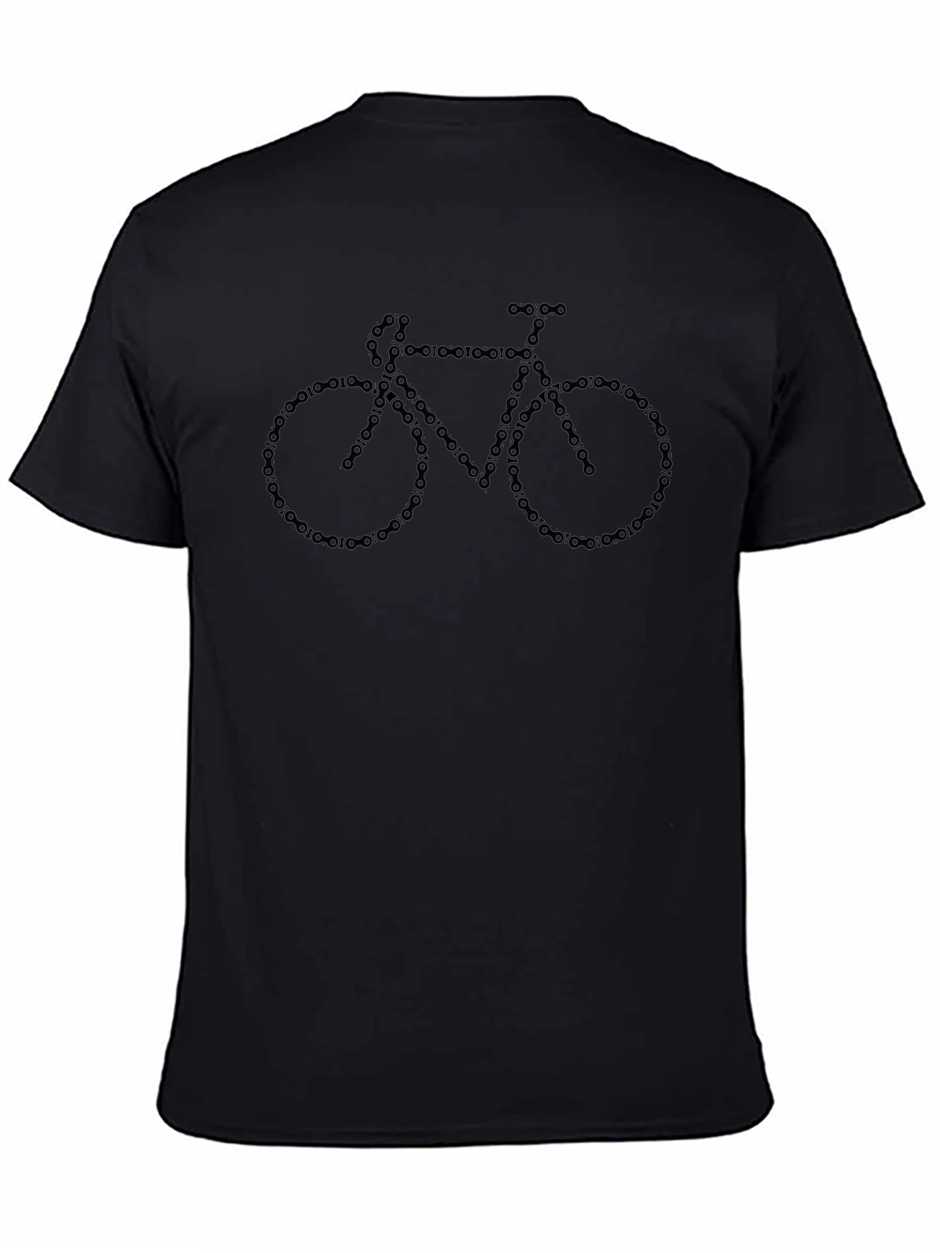 Bike Chain Graphic T-Shirt - Black